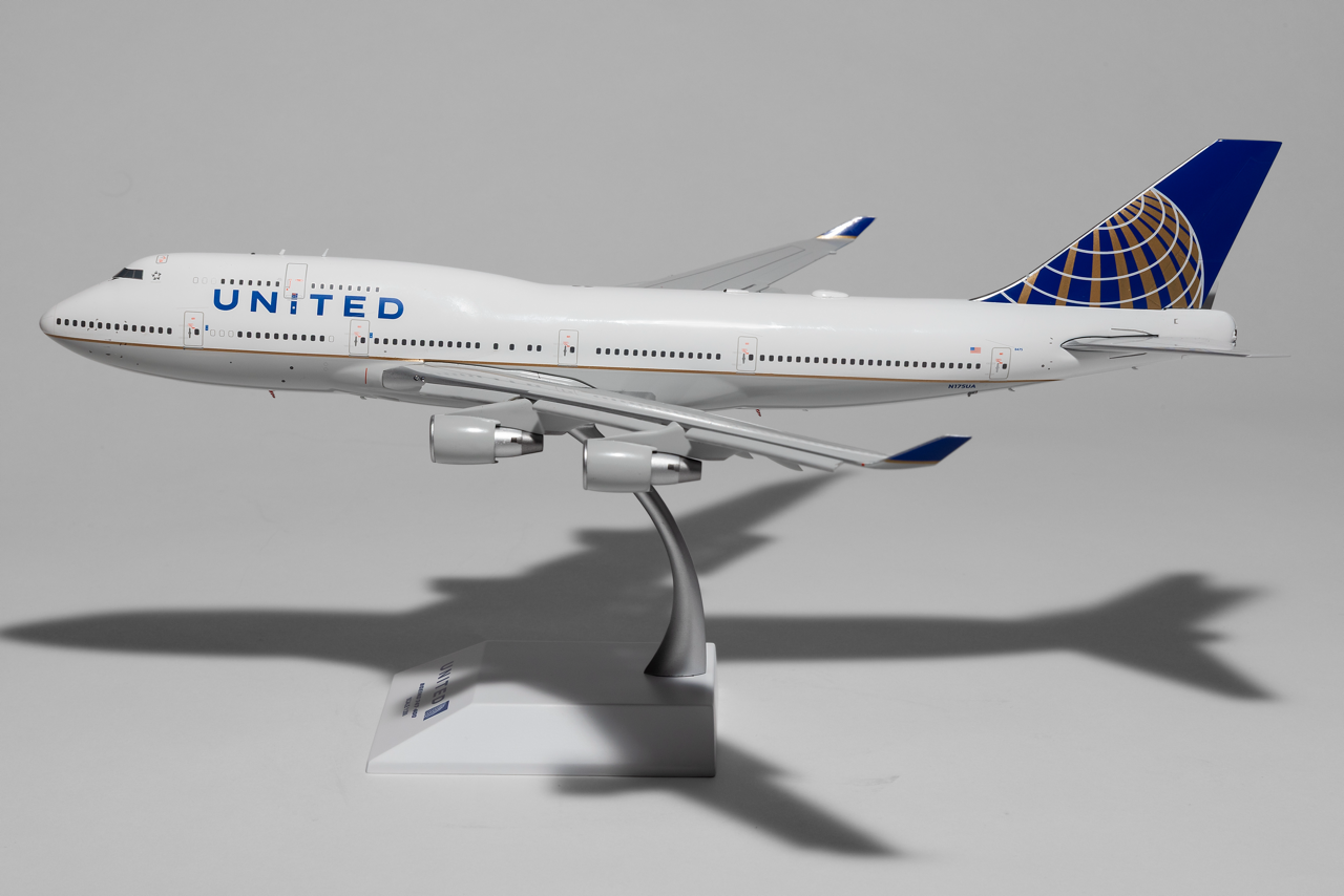 JC Wings 1:200 United Boeing 747-400 N175UA Flaps Down XX20520A