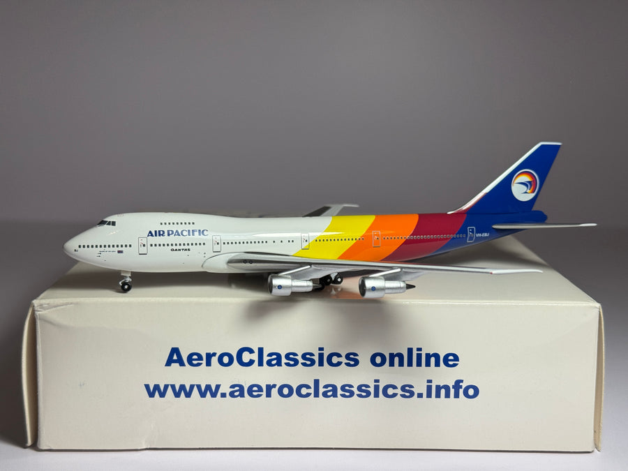 Aeroclassics 1:400 Air Pacific Boeing 747-200 VH-EBJ Qantas 'Vanua Levu' ACVHEBJ