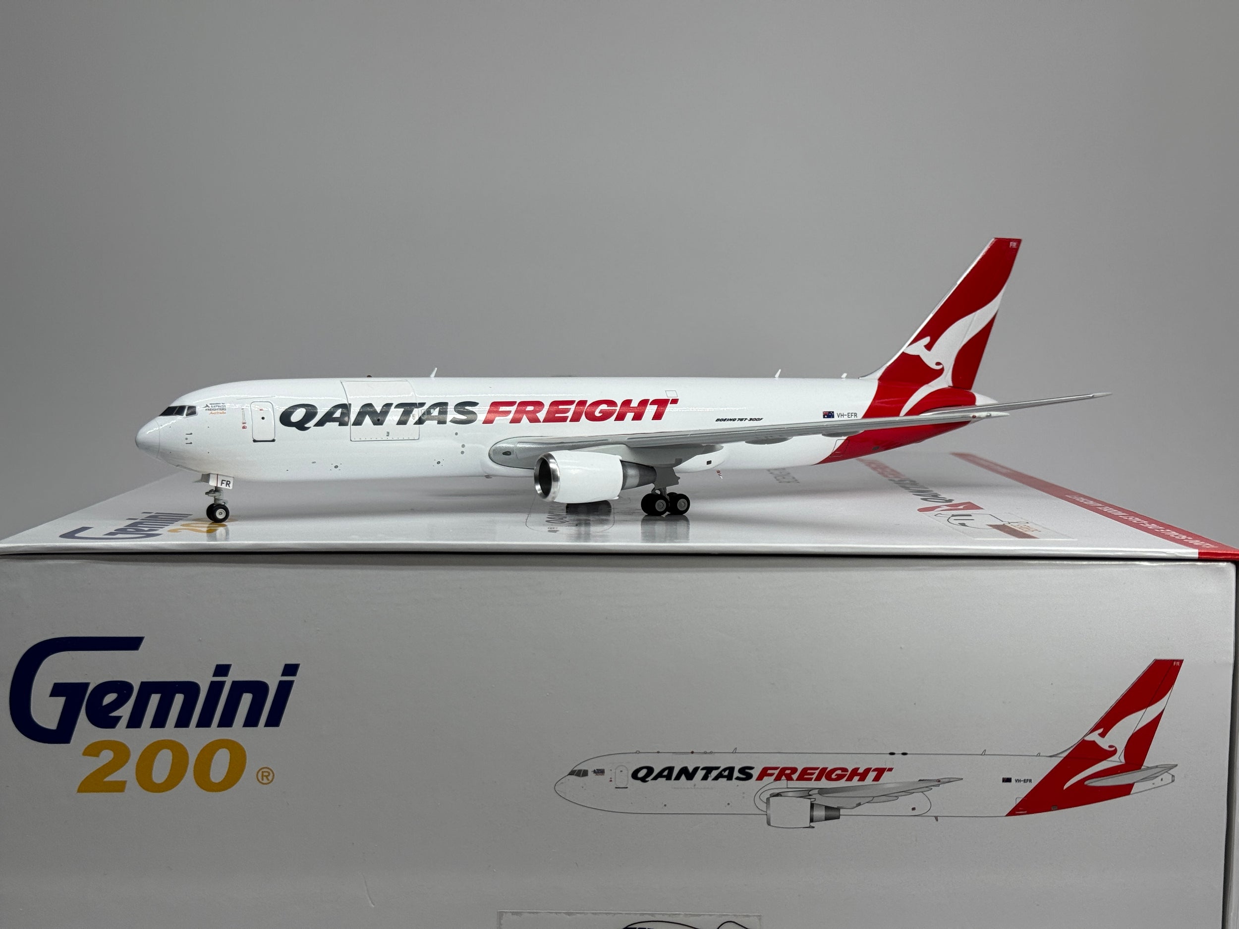 Gemini Jets 1:200 Qantas Freight Boeing 767-300ERF VH-EFR G2QFA1172