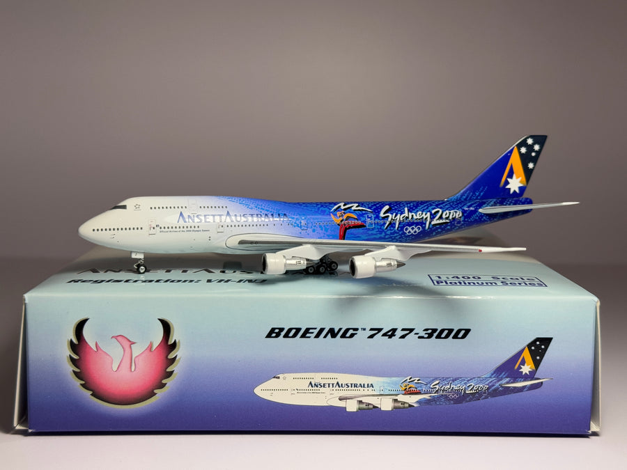 Phoenix Models 1:400 Ansett Australia Boeing 747-300 VH-INJ PH4AAA455