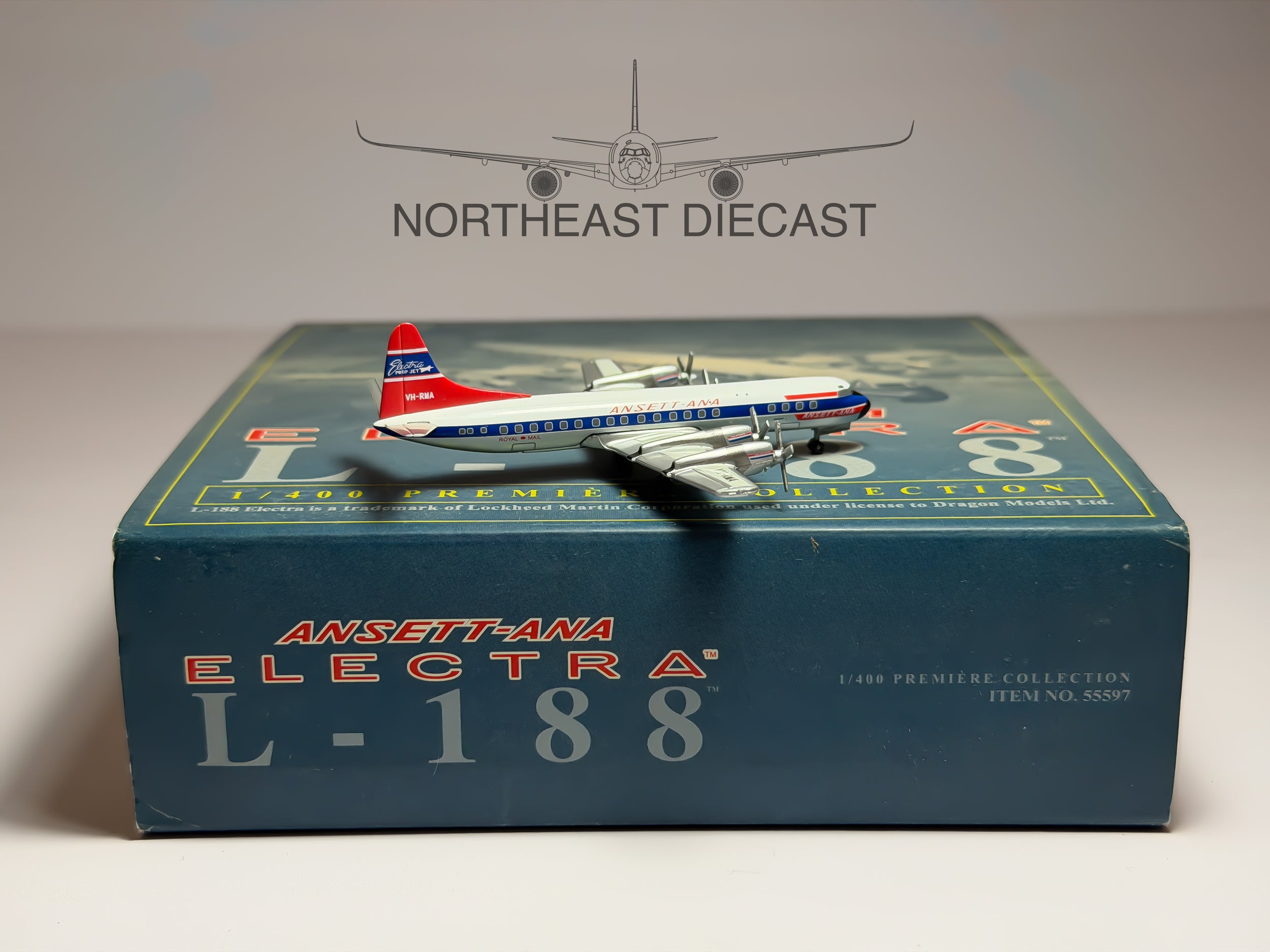 Ansett Australia Lockheed L-188 Electra 1:400 Dragon Wings VH-RMA (55597)