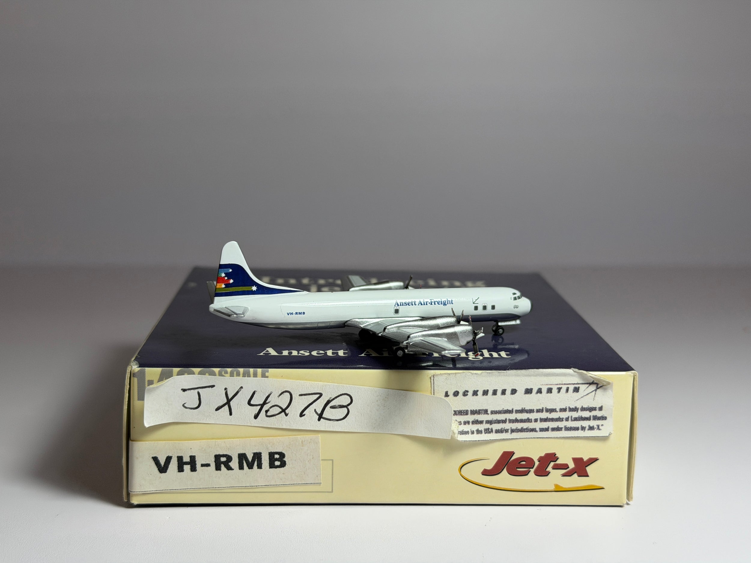 Ansett Air Freight Lockheed L-188F 1:400 Jet-X VH-RMB (JX427B)
