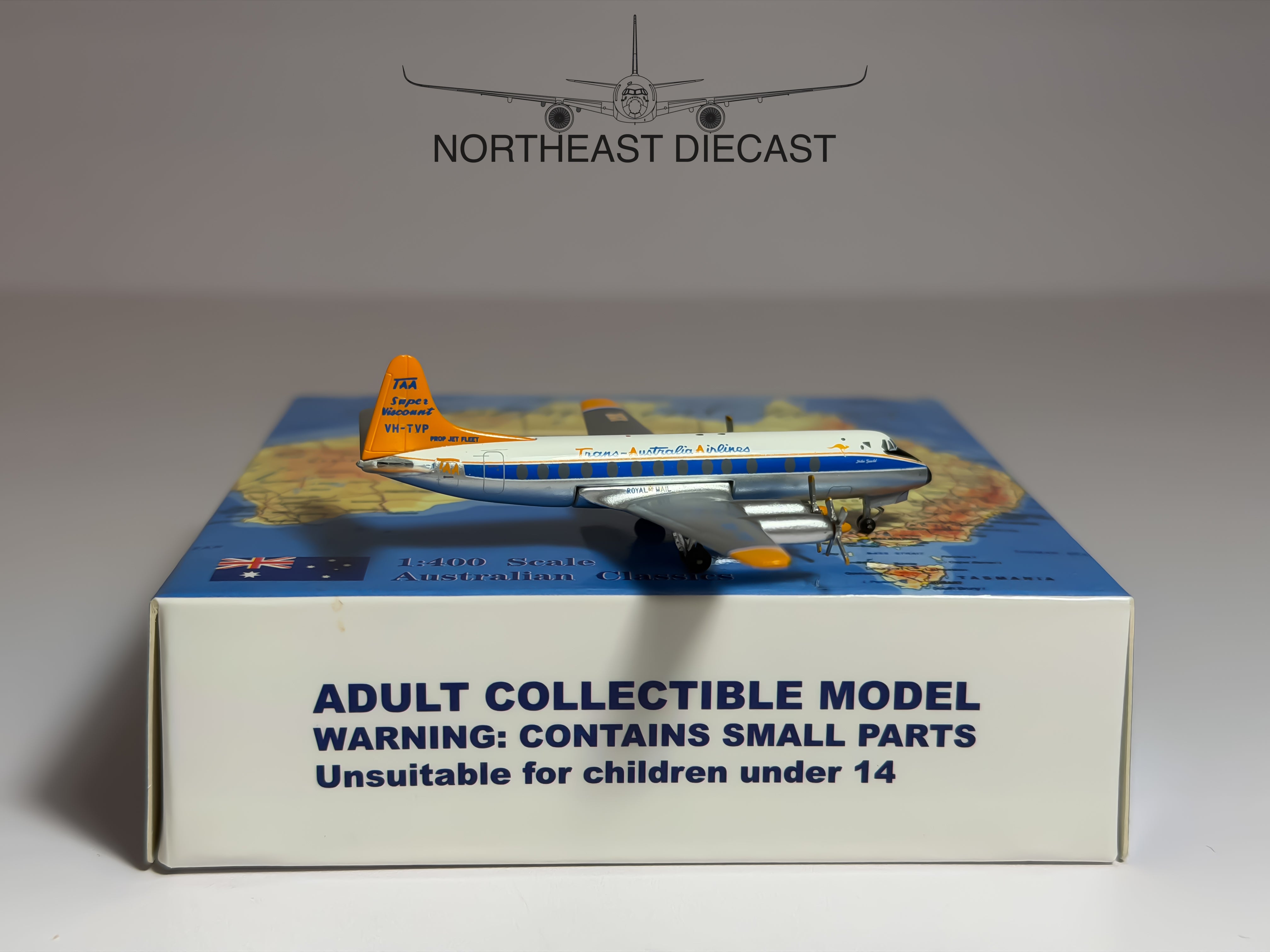 Trans Australia TAA Vickers Viscount 800 1:400 Aeroclassics VH-TVP (ACTAA0411B)
