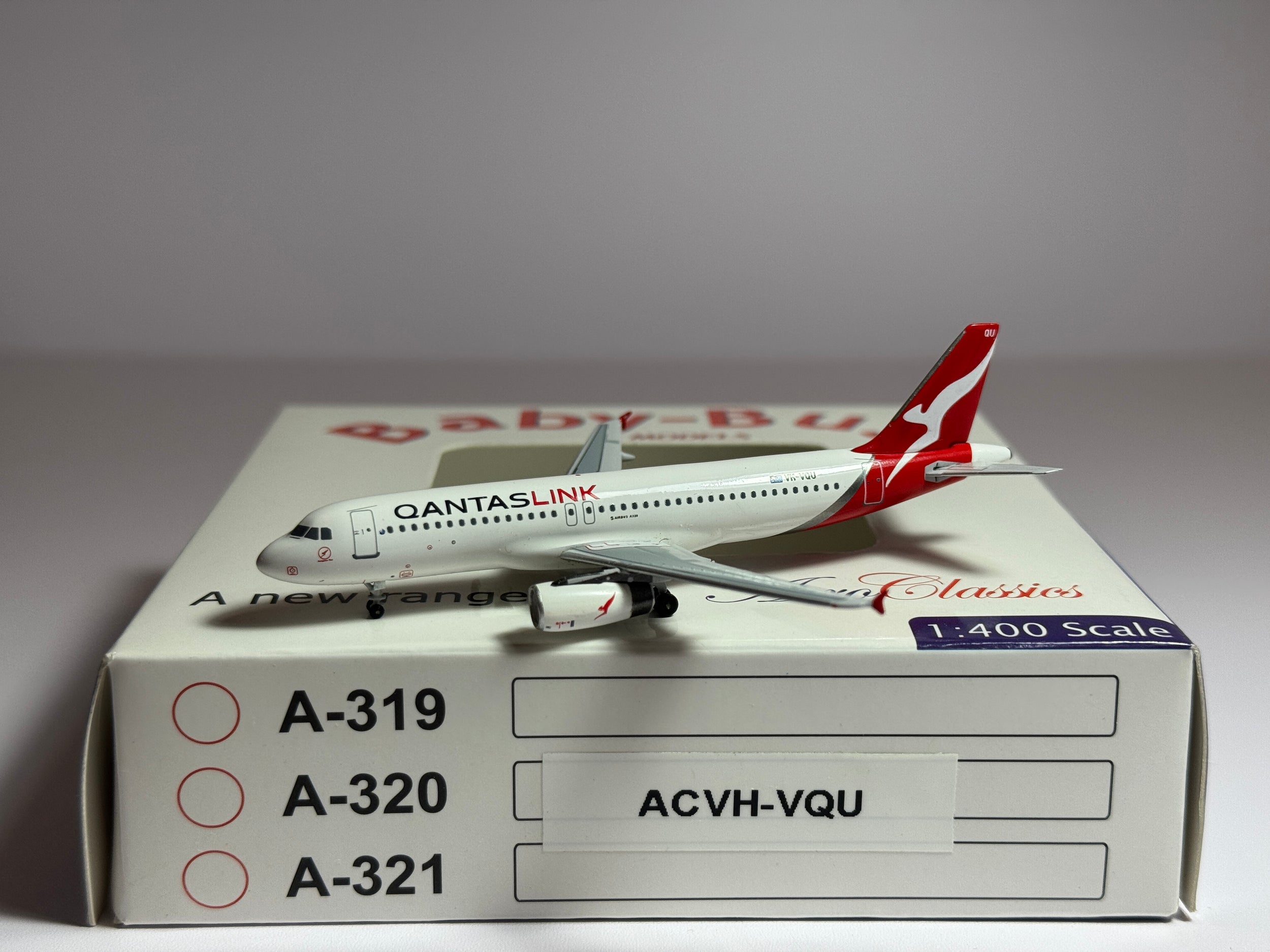 Aeroclassics 1:400 Qantas Link Airbus A320-200 VH-VQU ACQFA1018