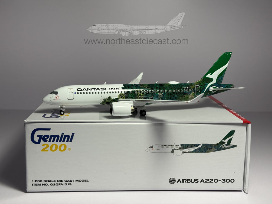 Qantas Link Airbus A220-300 1:200 Gemini Jets VH-X4A (G2QFA1319)