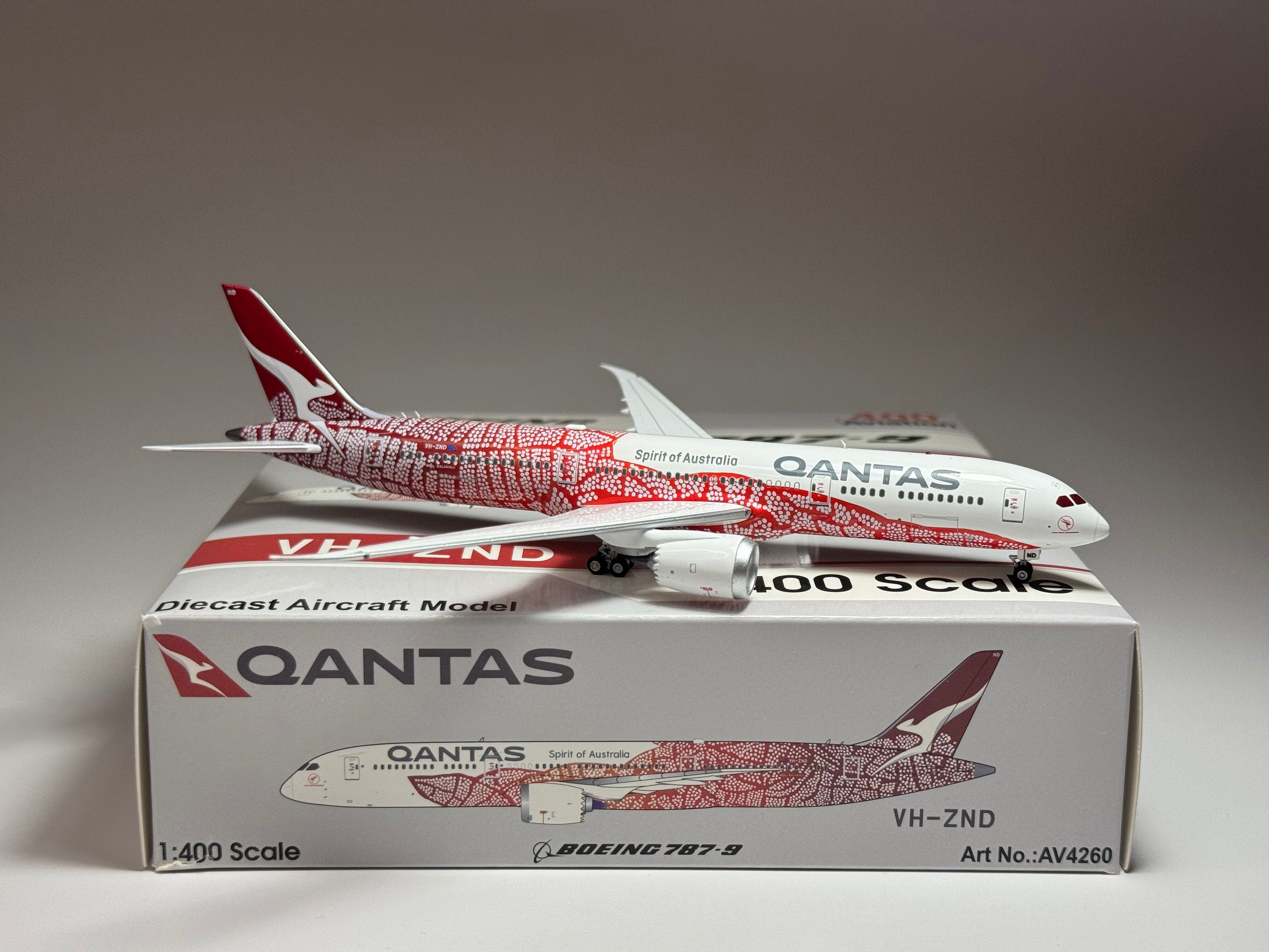 Aviation400 Qantas Airways Boeing 787-9 VH-ZND Yam Dreaming AV4260