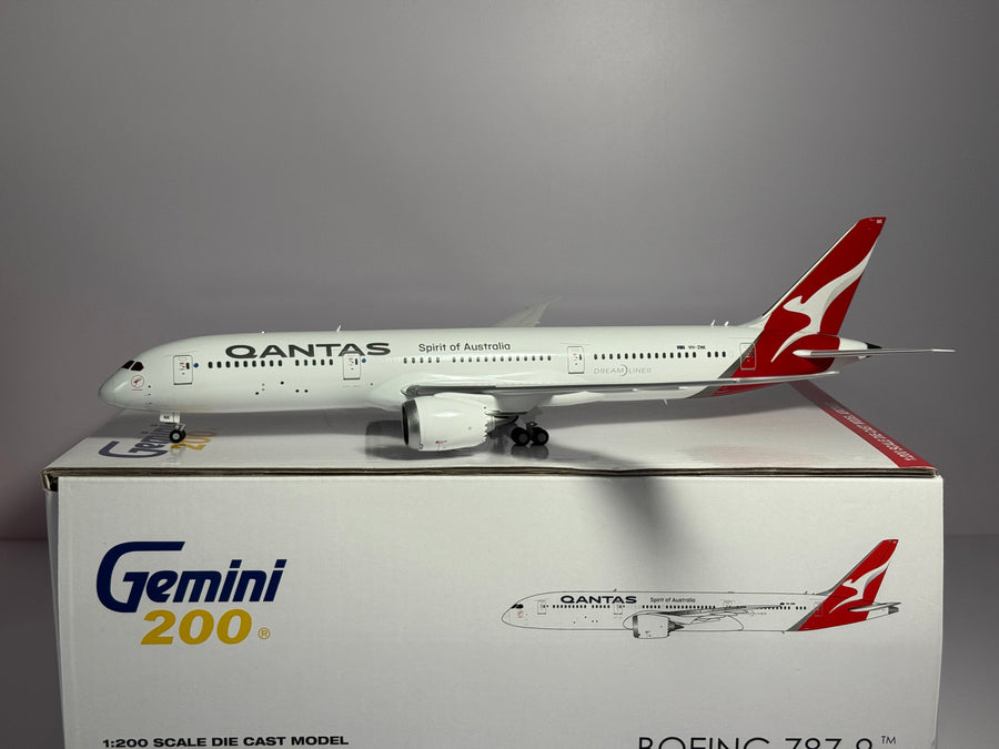 Gemini Jets 1:200 Qantas Airways Boeing 787-9 VH-ZNK Silver Roo G2QFA983