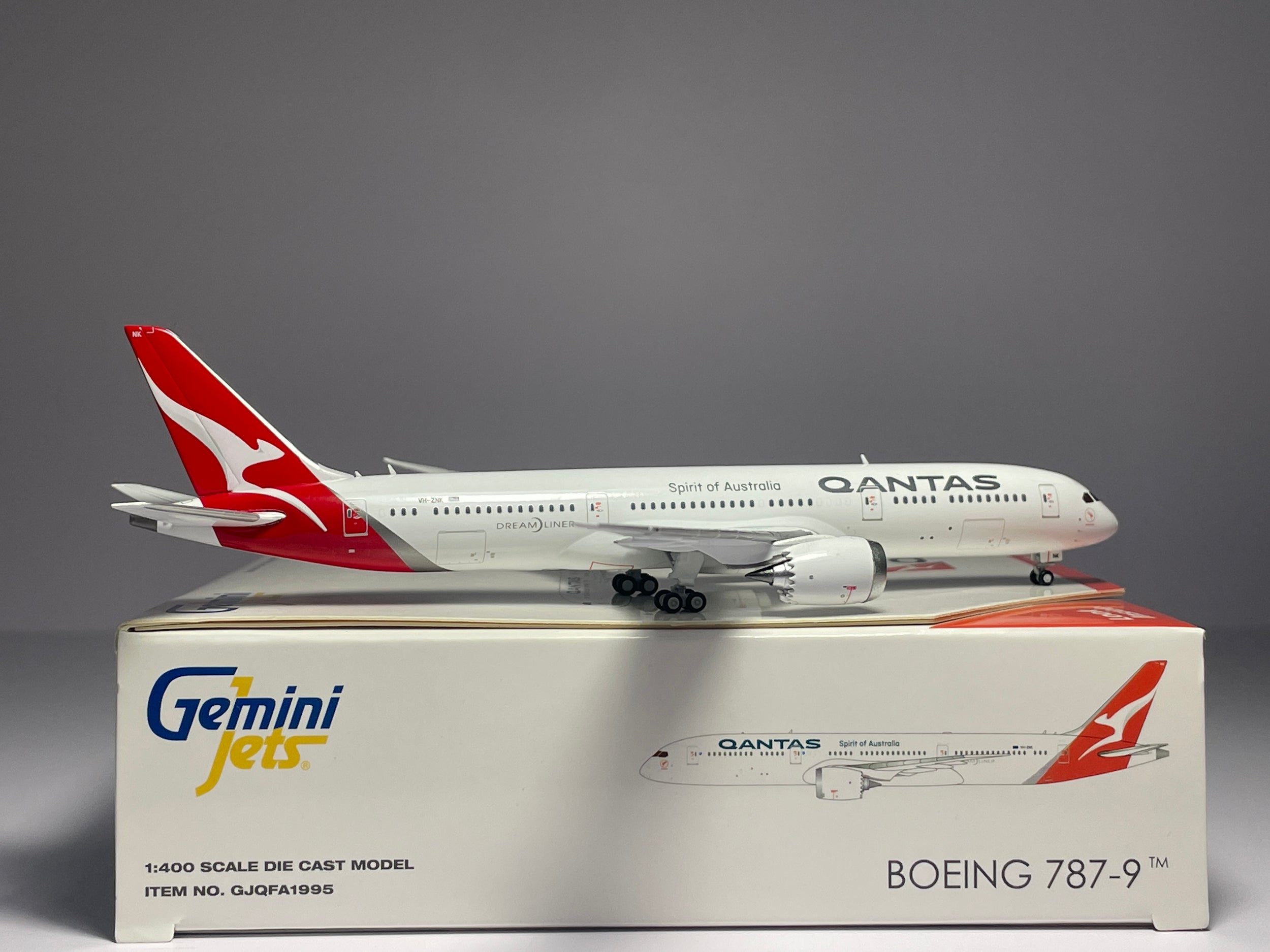 Gemini Jets 1:400 Qantas Airways Boeing 787-9 VH-ZNK GJQFA1995