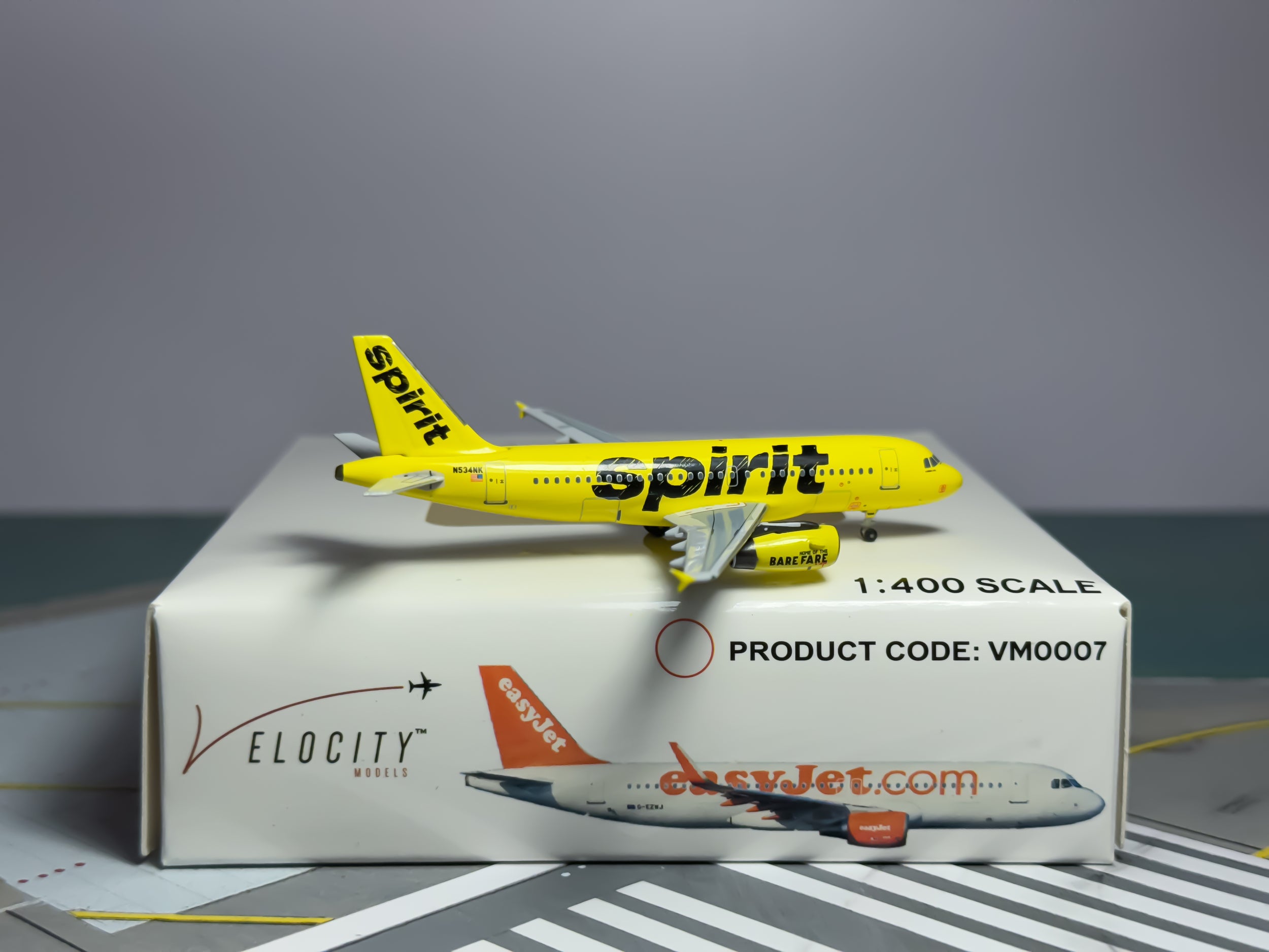 Spirit Airlines Airbus A319 1:400 Aeroclassics N534NK (VM0006)