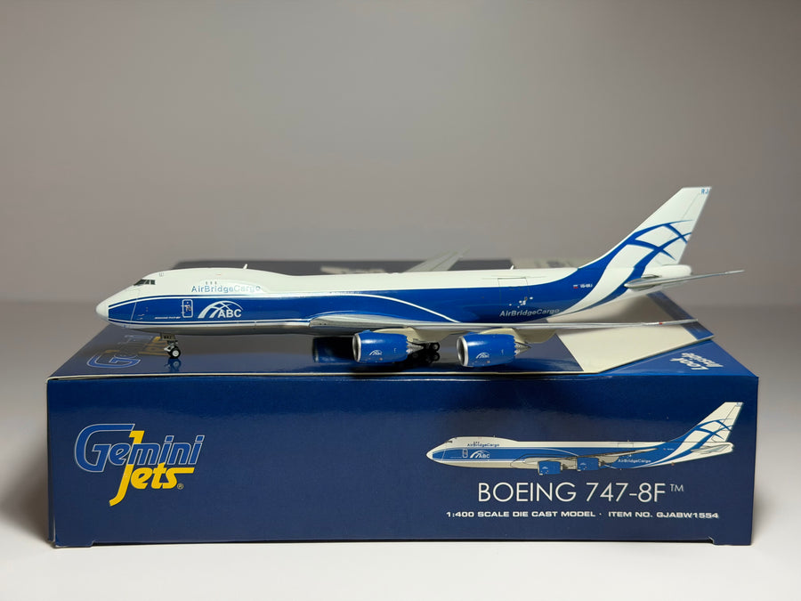 Gemini Jets 1:400 AirBridgeCargo ABC Boeing 747-8F VQ-BRJ current colors GJABW1554
