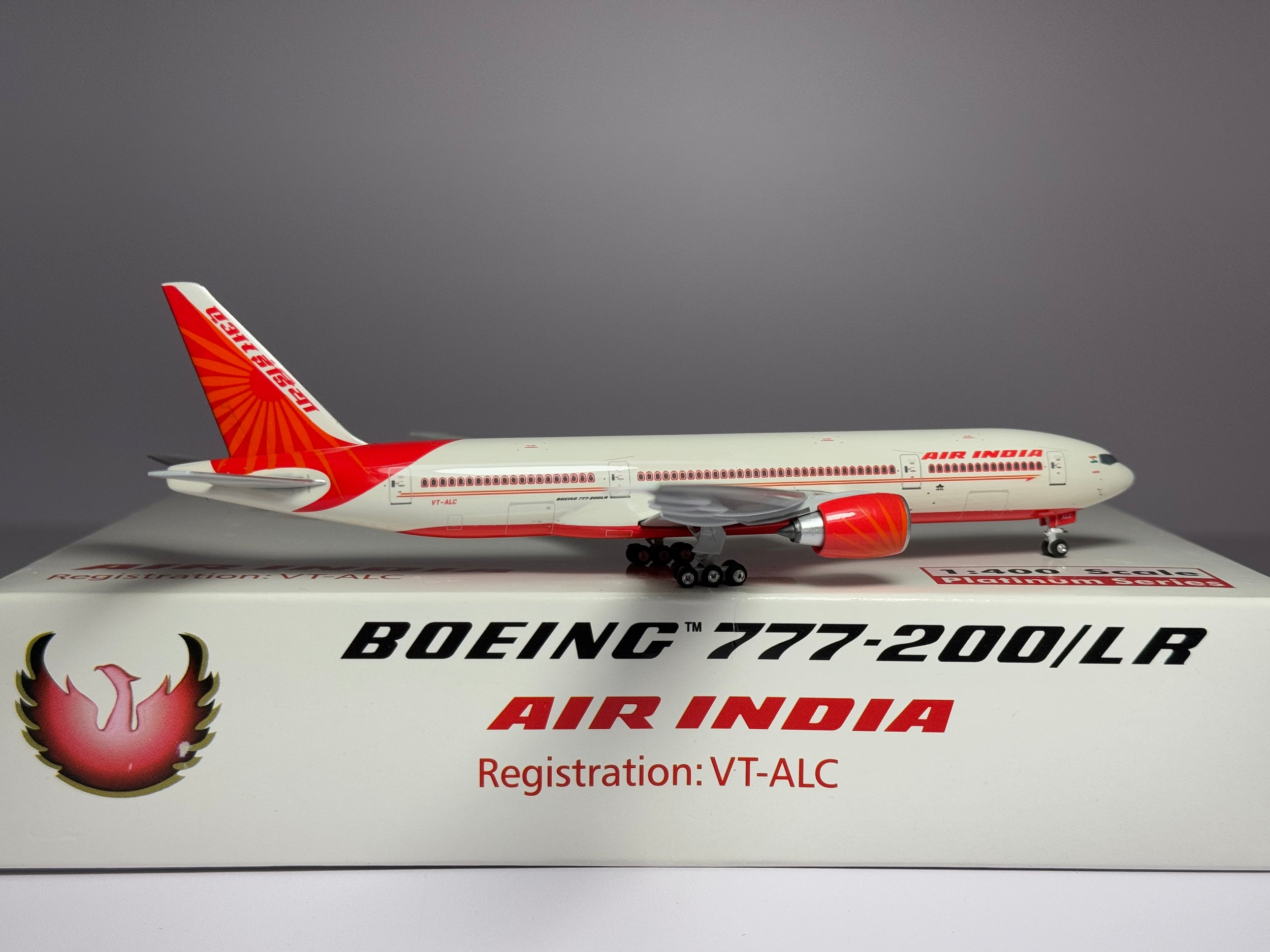 Phoenix Models 1:400 Air India Boeing 777-200LR VT-ALC 1990s scheme PH4AIC271