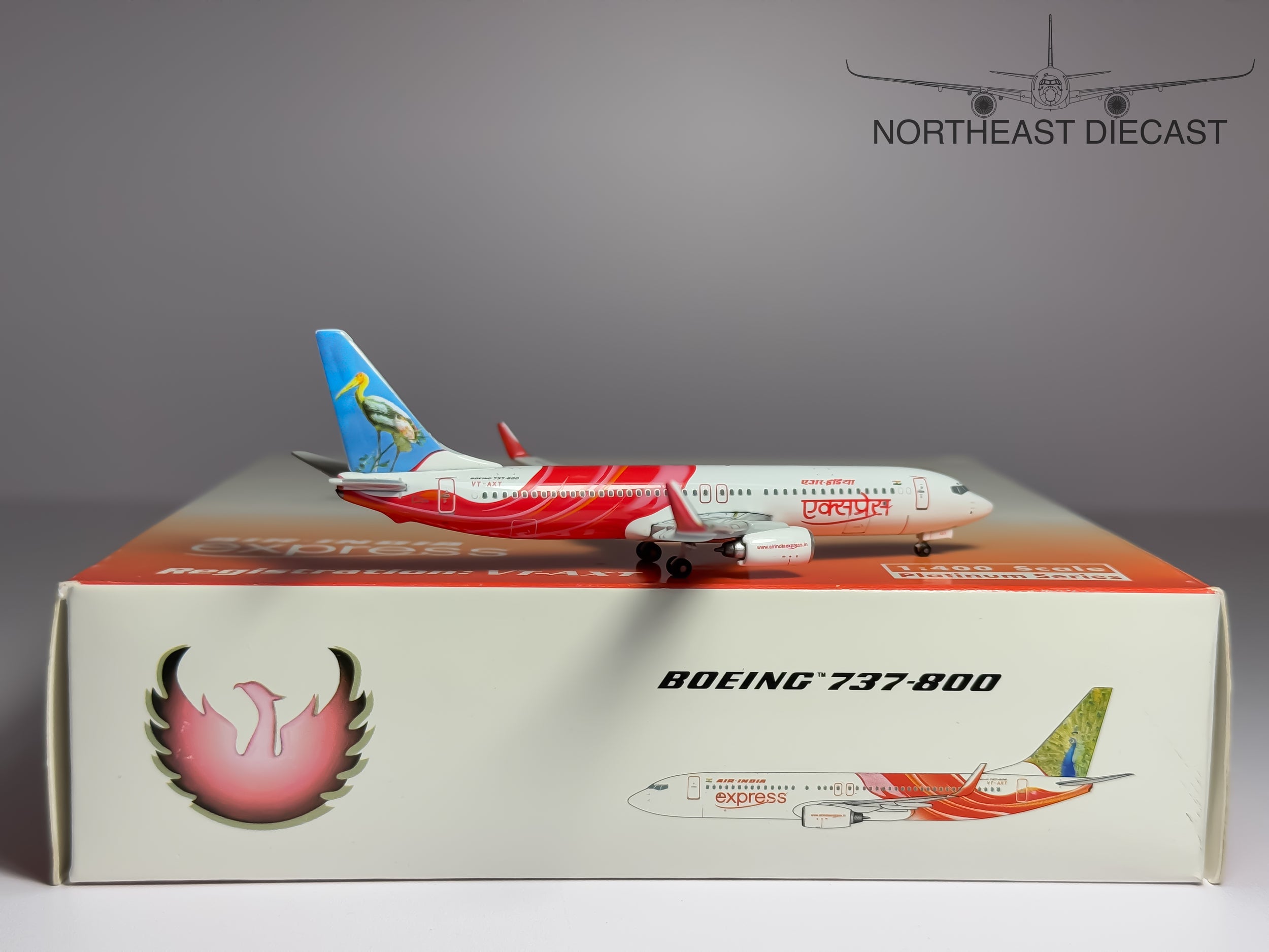 Air India Express Boeing 737-800 1:400 Phoenix VT-AXT (PH410231)