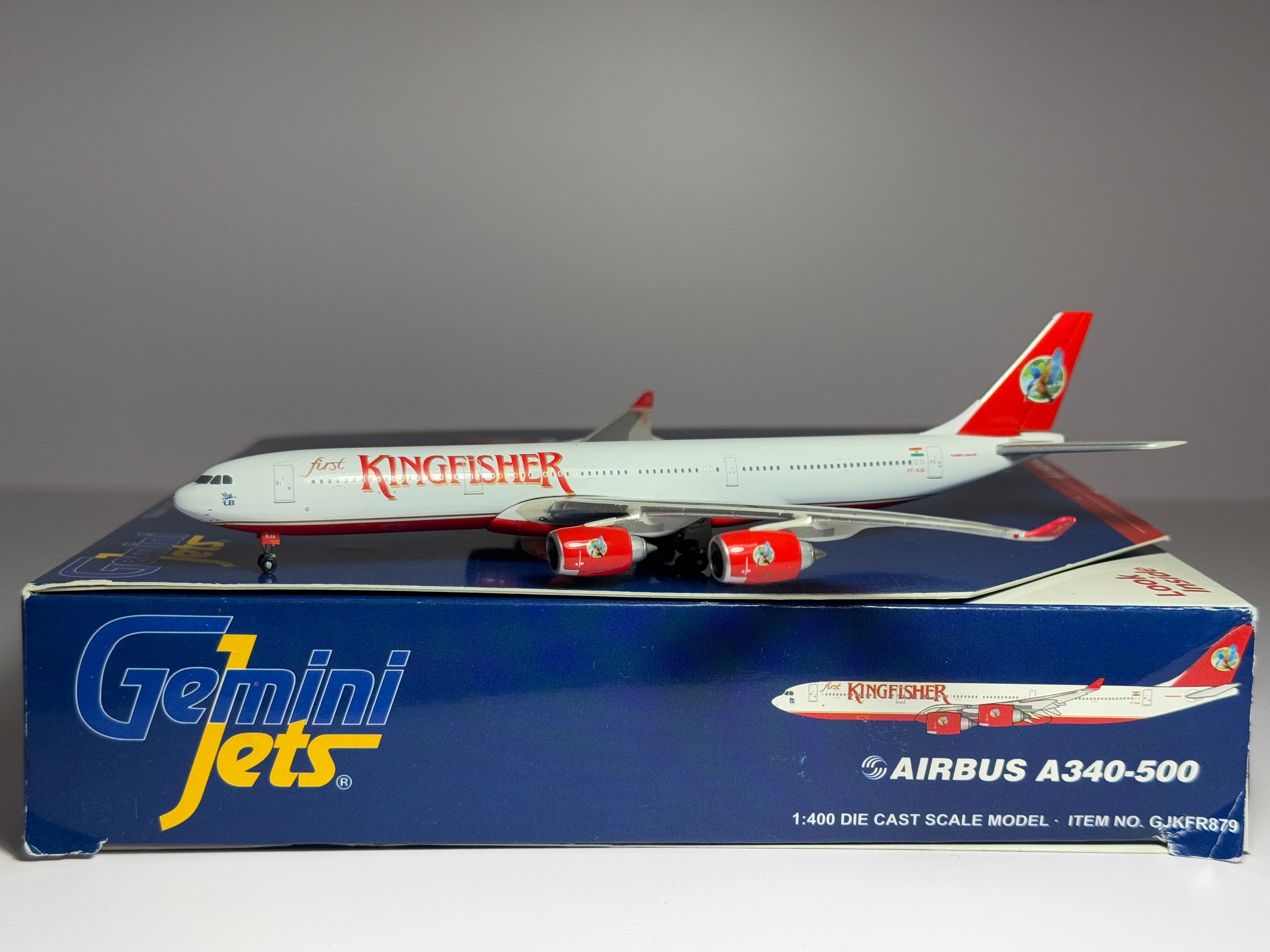 Gemini Jets 1:400 King Fisher Airbus A340-500 VT-VJA GJKFR879
