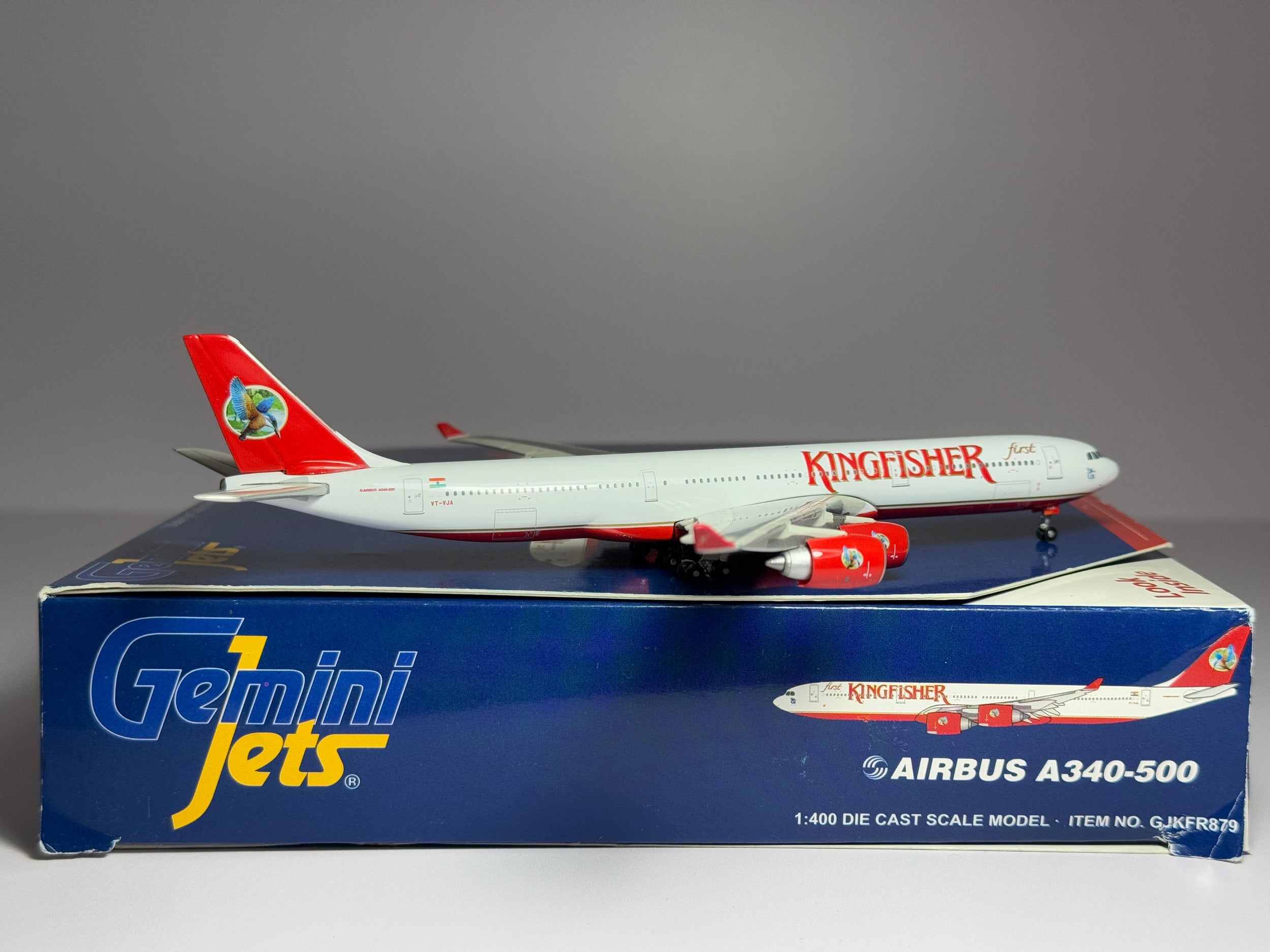 Gemini Jets 1:400 King Fisher Airbus A340-500 VT-VJA GJKFR879