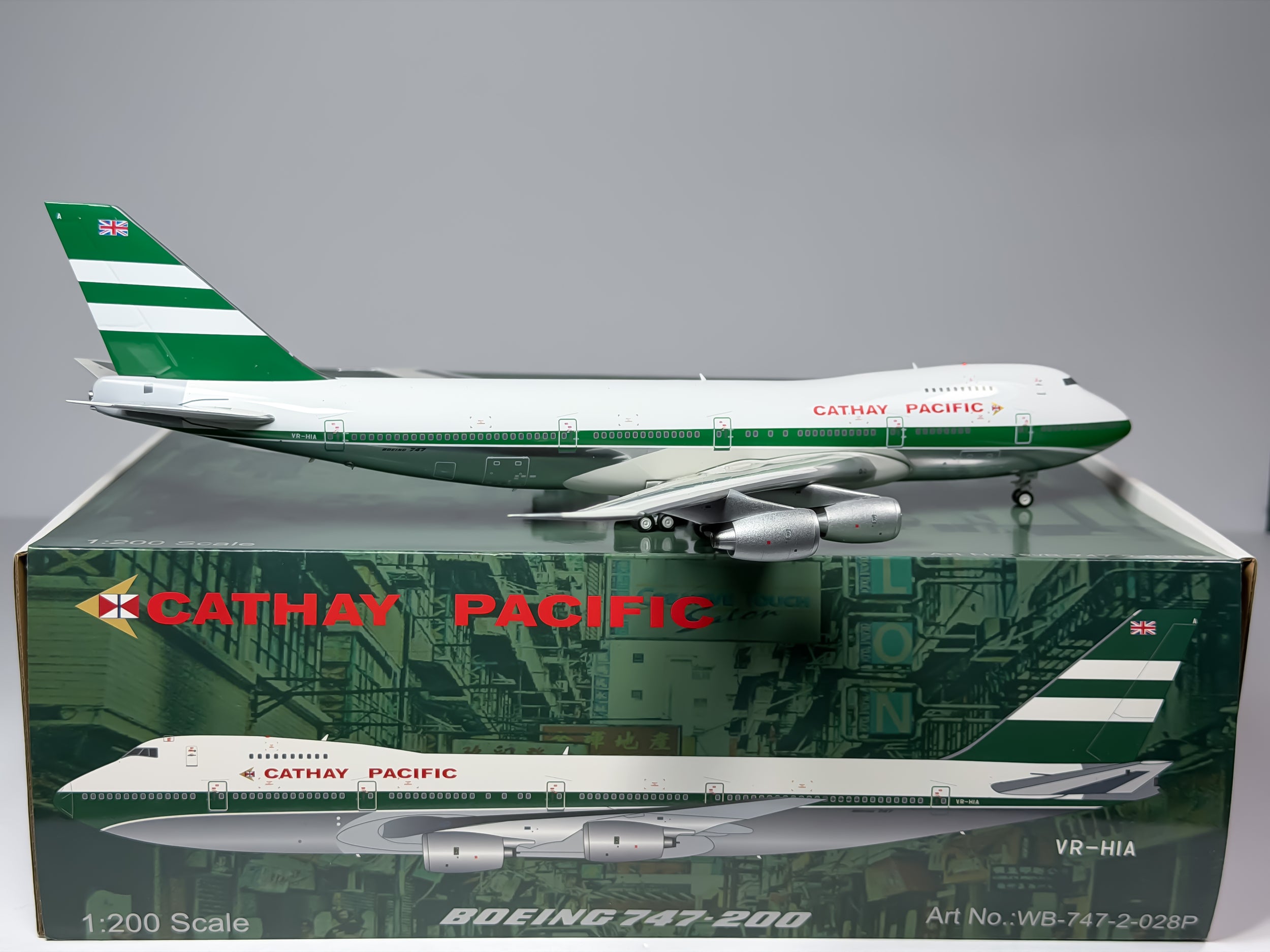 Cathay Pacific Boeing 747-200 1:200 Inflight200 VR-HIA (WB-747-2-028P)