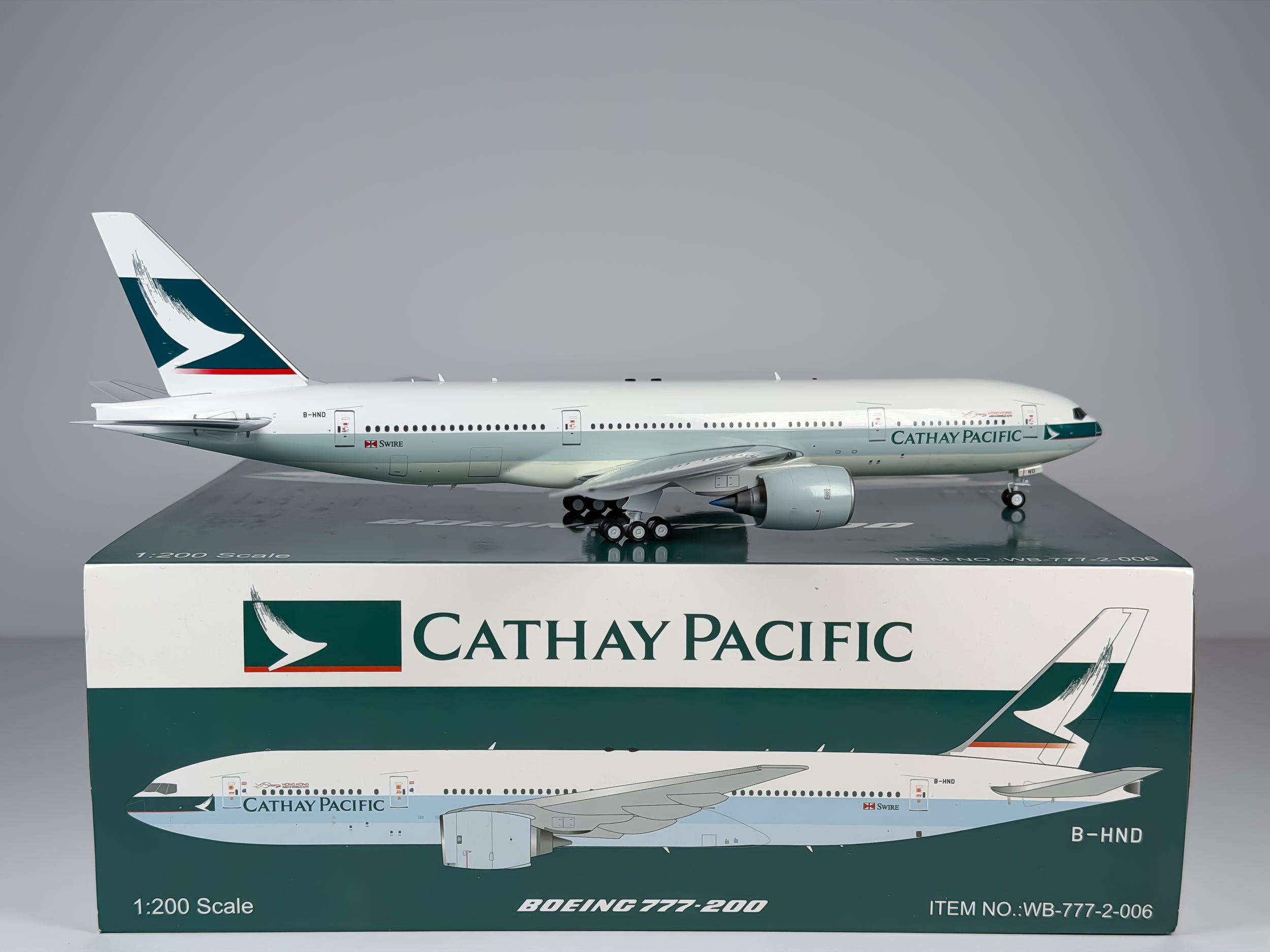 Cathay Pacific Boeing 777-200 1:200 Inflight200 B-HND (WB-777-2-006)