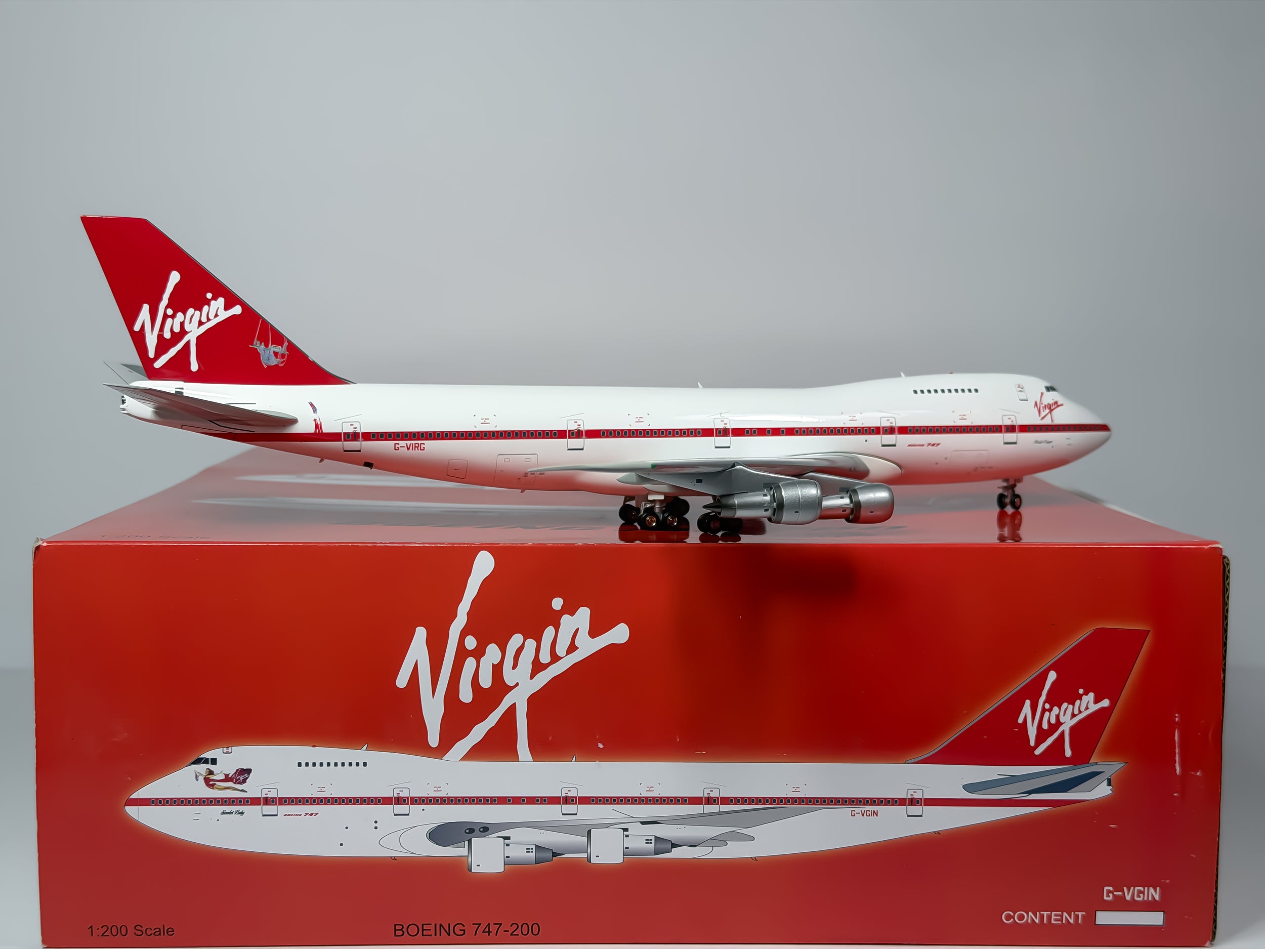 Virgin Atlantic Boeing 747-200 1:200 Inflight200 G-VIRG (WB742RG)