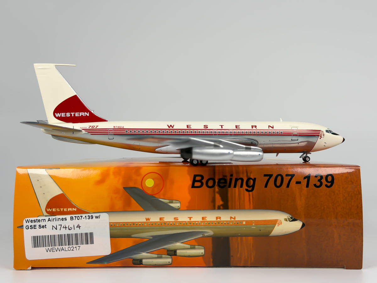 Western Airlines Boeing 707-100 1:200 AeroClassics N74614 (WEWAL0217)