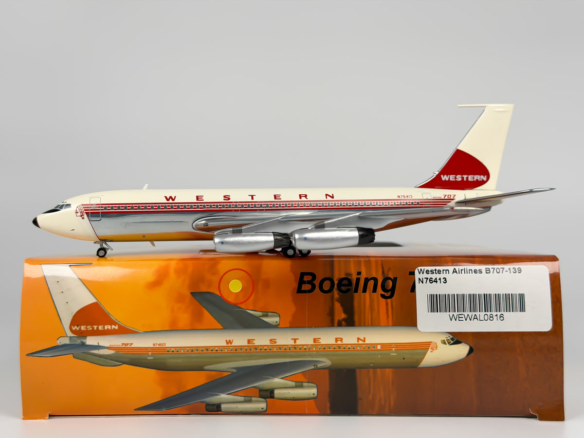 Western Airlines Boeing 707-100 1:200 AeroClassics N76413 (WEWAL0816)