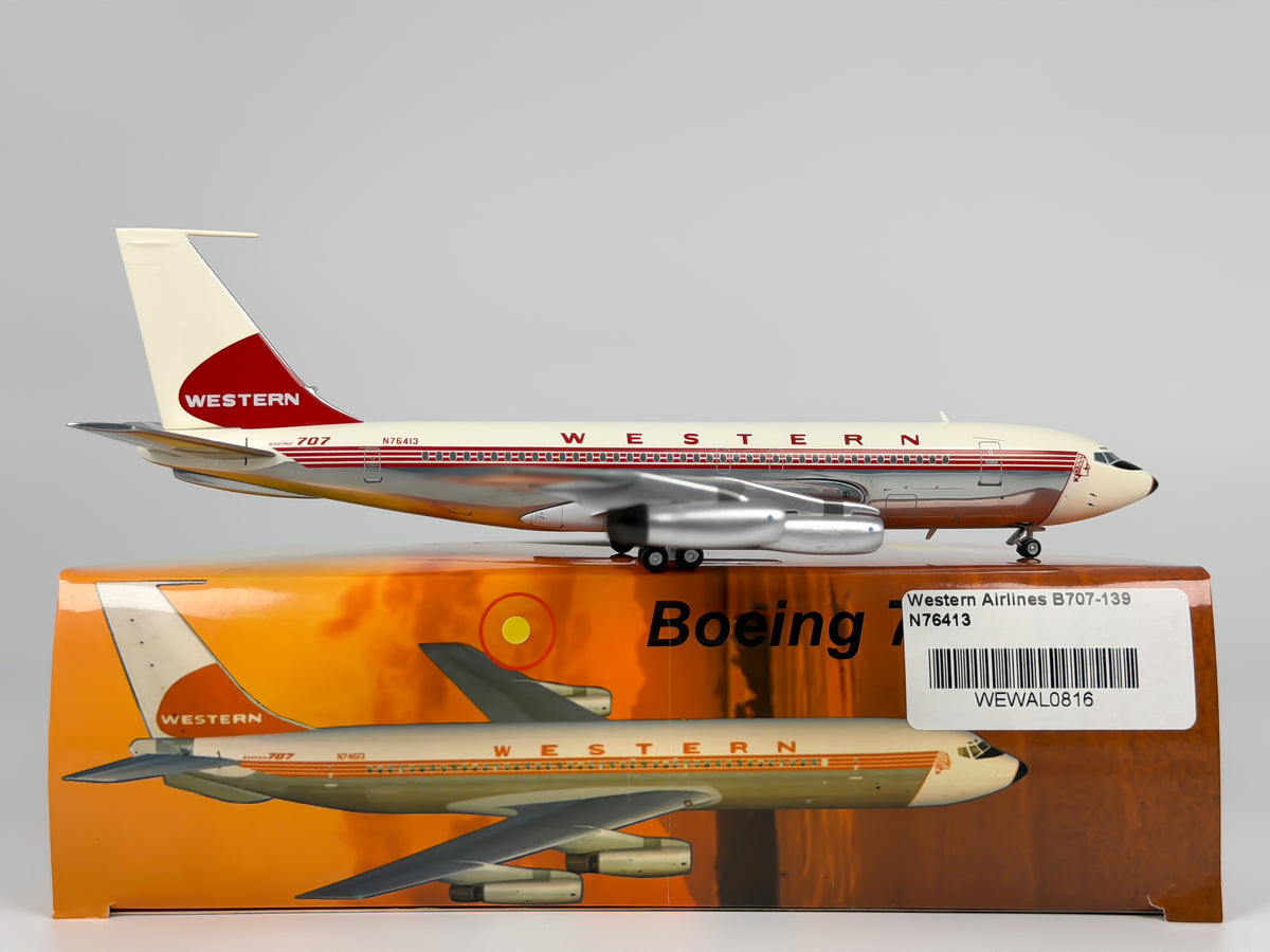 Western Airlines Boeing 707-100 1:200 AeroClassics N76413 (WEWAL0816)
