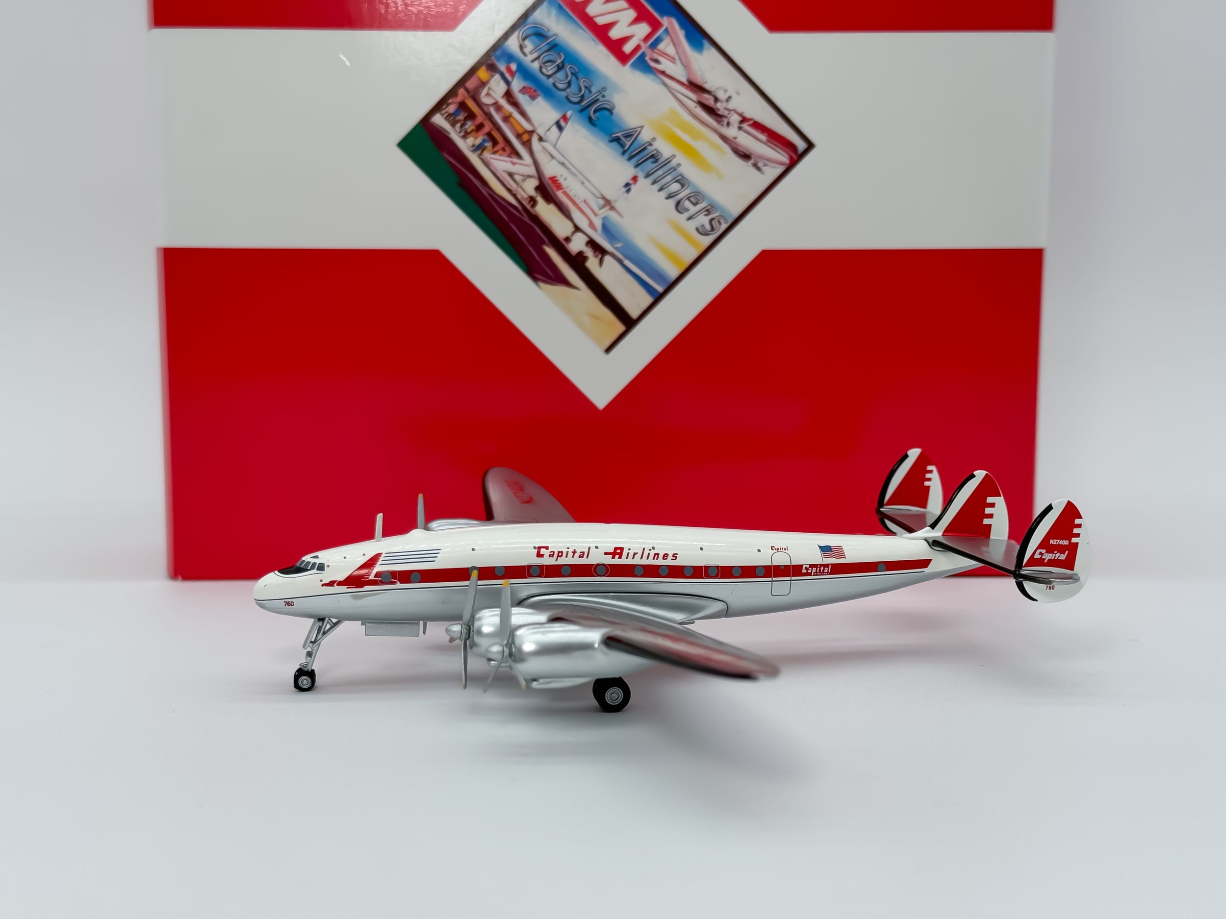 Capital Airways Lockheed L-1049 1:200 Aeroclassics N2740A (WM211101)