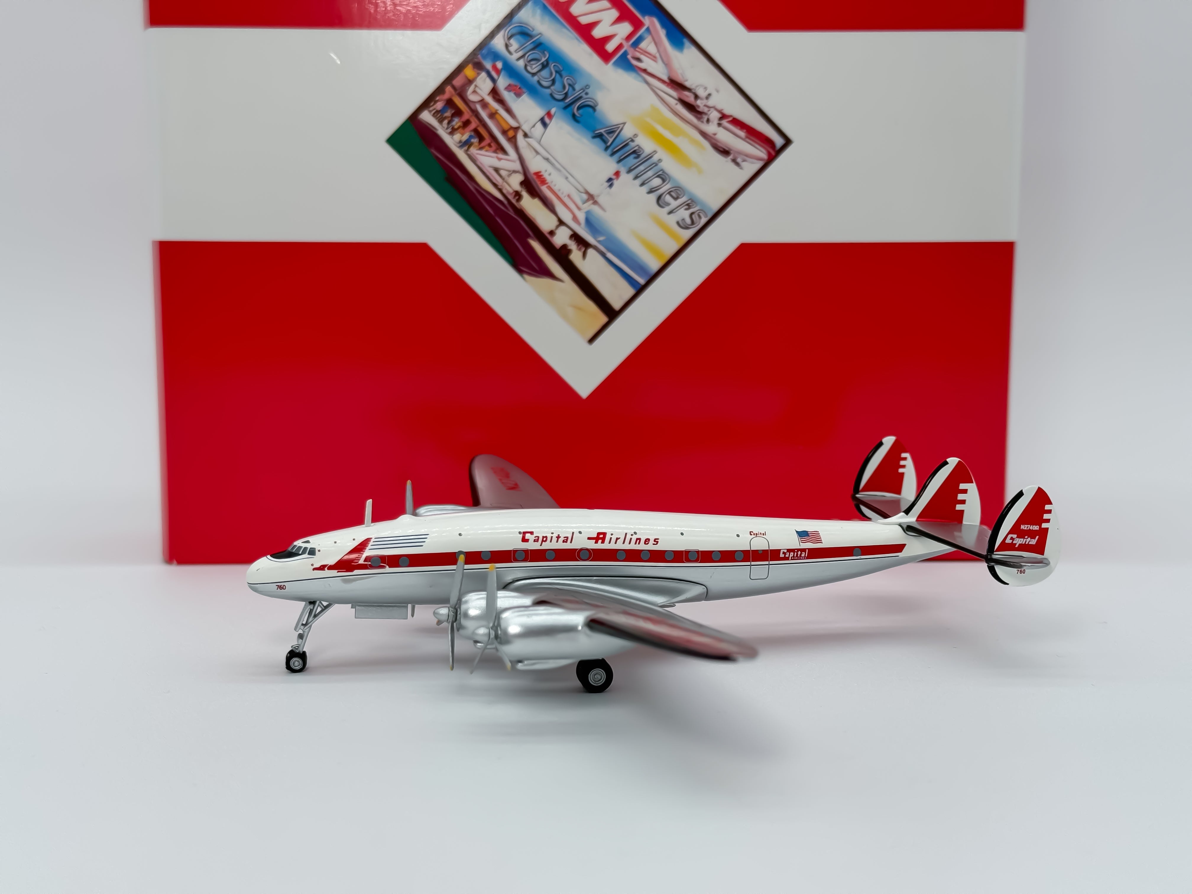 Capital Airways Lockheed L-1049 1:200 Aeroclassics N2740A (WM211101)