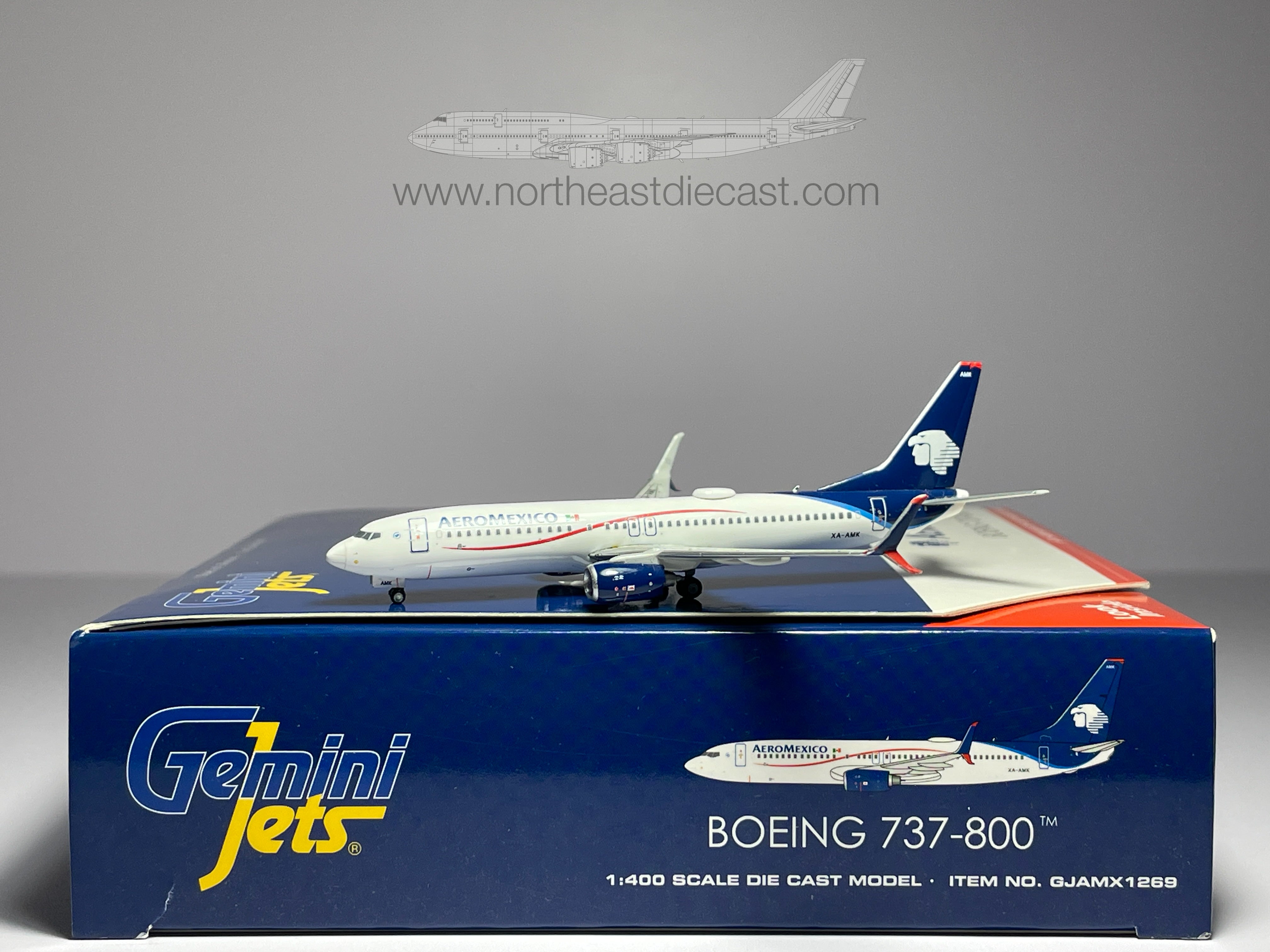 Aeromexico Boeing 737-800 1:400 Gemini Jets XA-AMK (GJAMX1269)