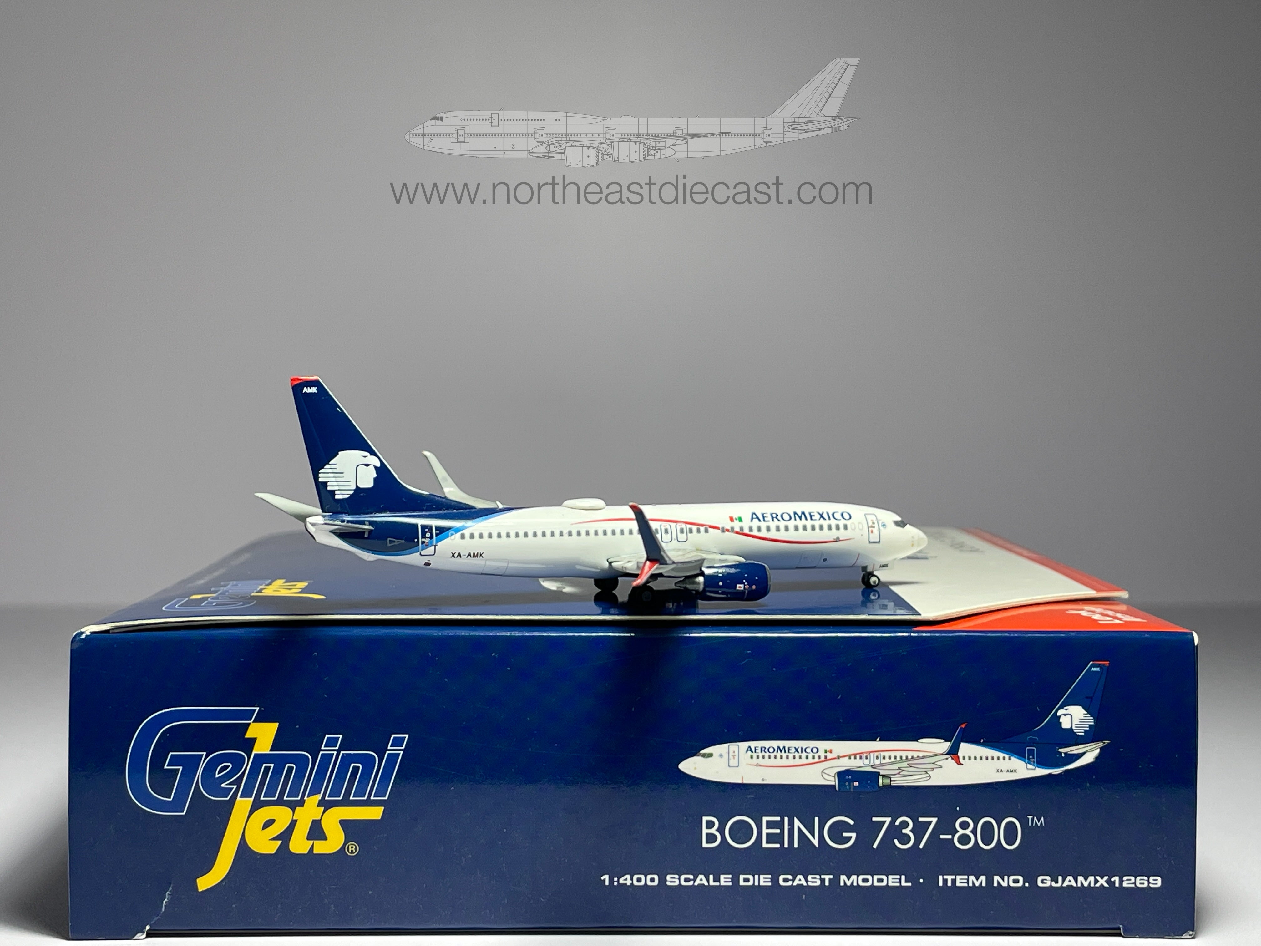 Aeromexico Boeing 737-800 1:400 Gemini Jets XA-AMK (GJAMX1269)