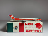 JC Wings 1:400 Aeromexico McDonnell Douglas MD-82 XA-AMO Orange Stripe polished JX588A