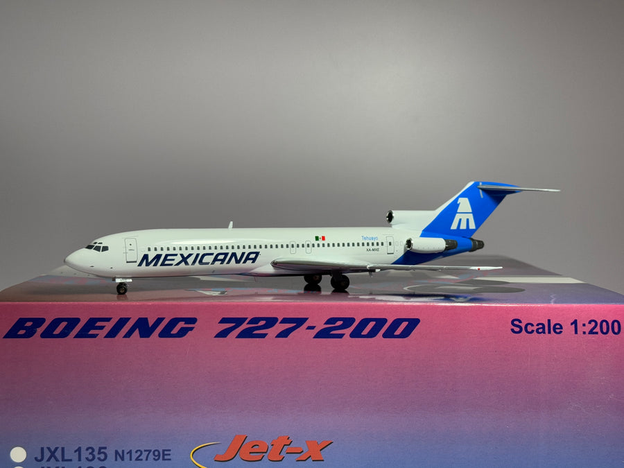 Jet-X 1:200 Mexicana Boeing 727-200 XA-MXE Blue "Tehuayo" JXL136