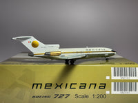 JC Wings 1:200 Mexicana Boeing 727-100 XA-SEL Aztec gold XX2503