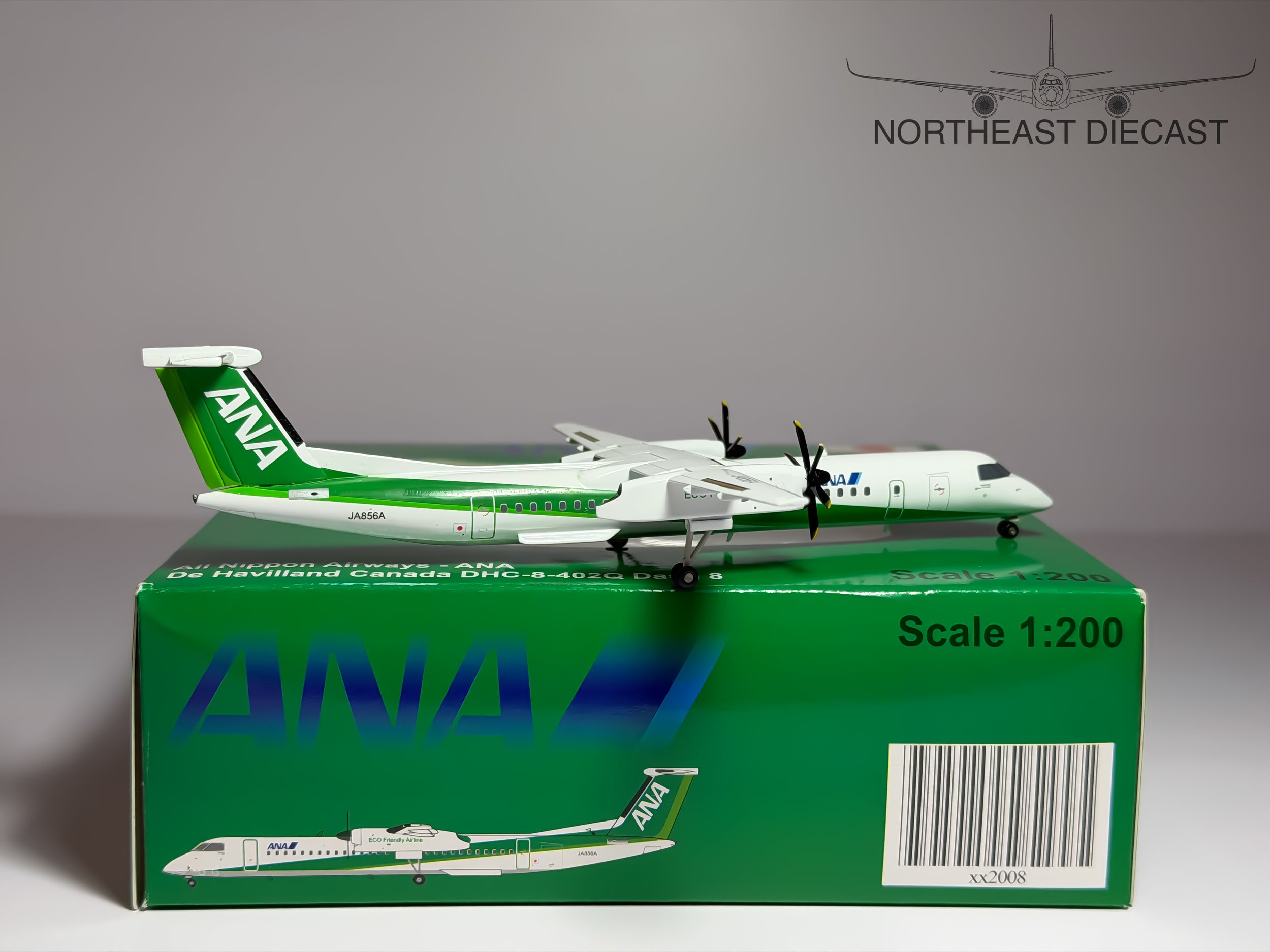 All Nippon Airways De Havilland DHC-8-402Q 1:200 JC Wings JA856A (XX2008)
