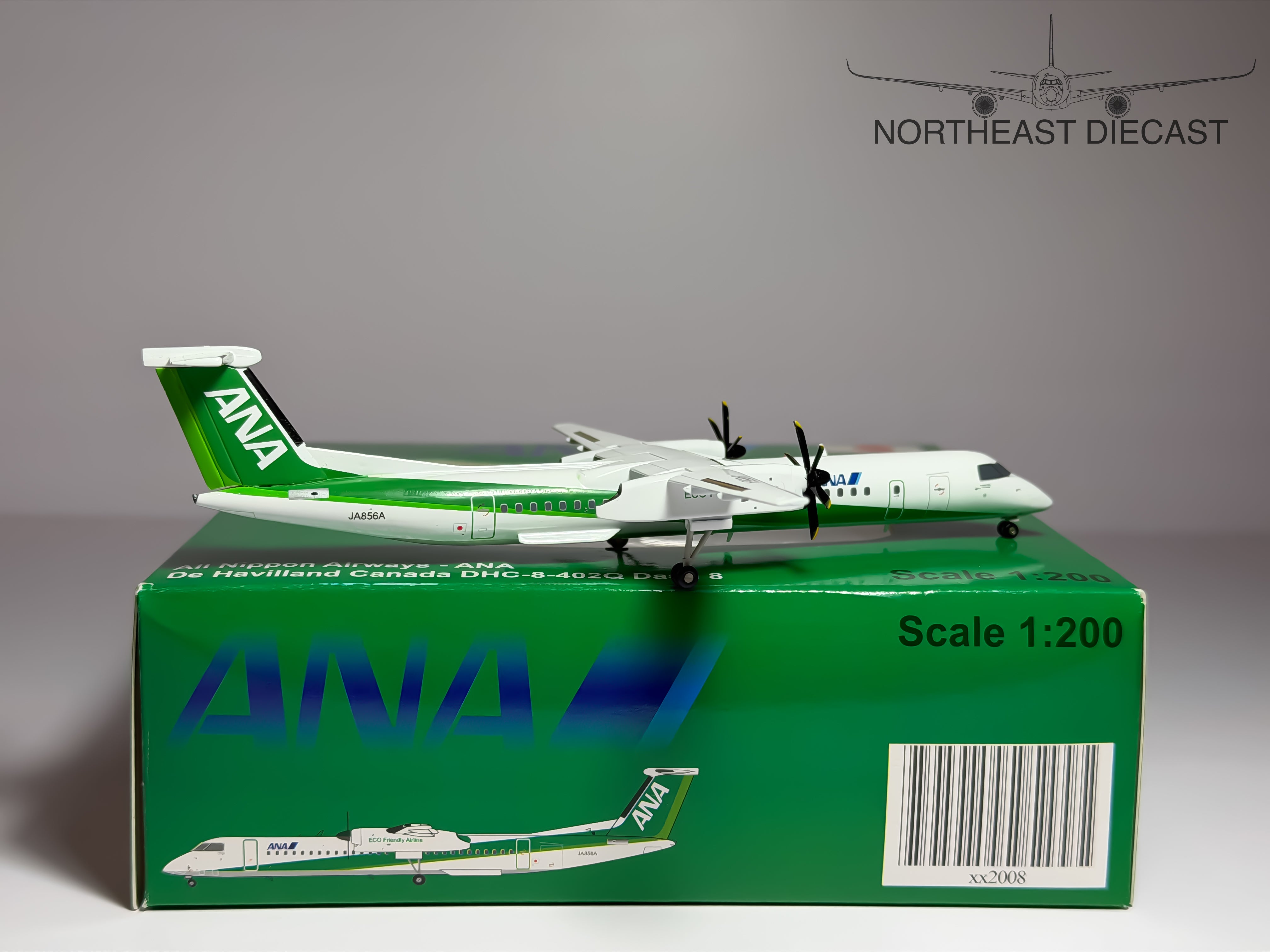 All Nippon Airways De Havilland DHC-8-402Q 1:200 JC Wings JA856A (XX2008)