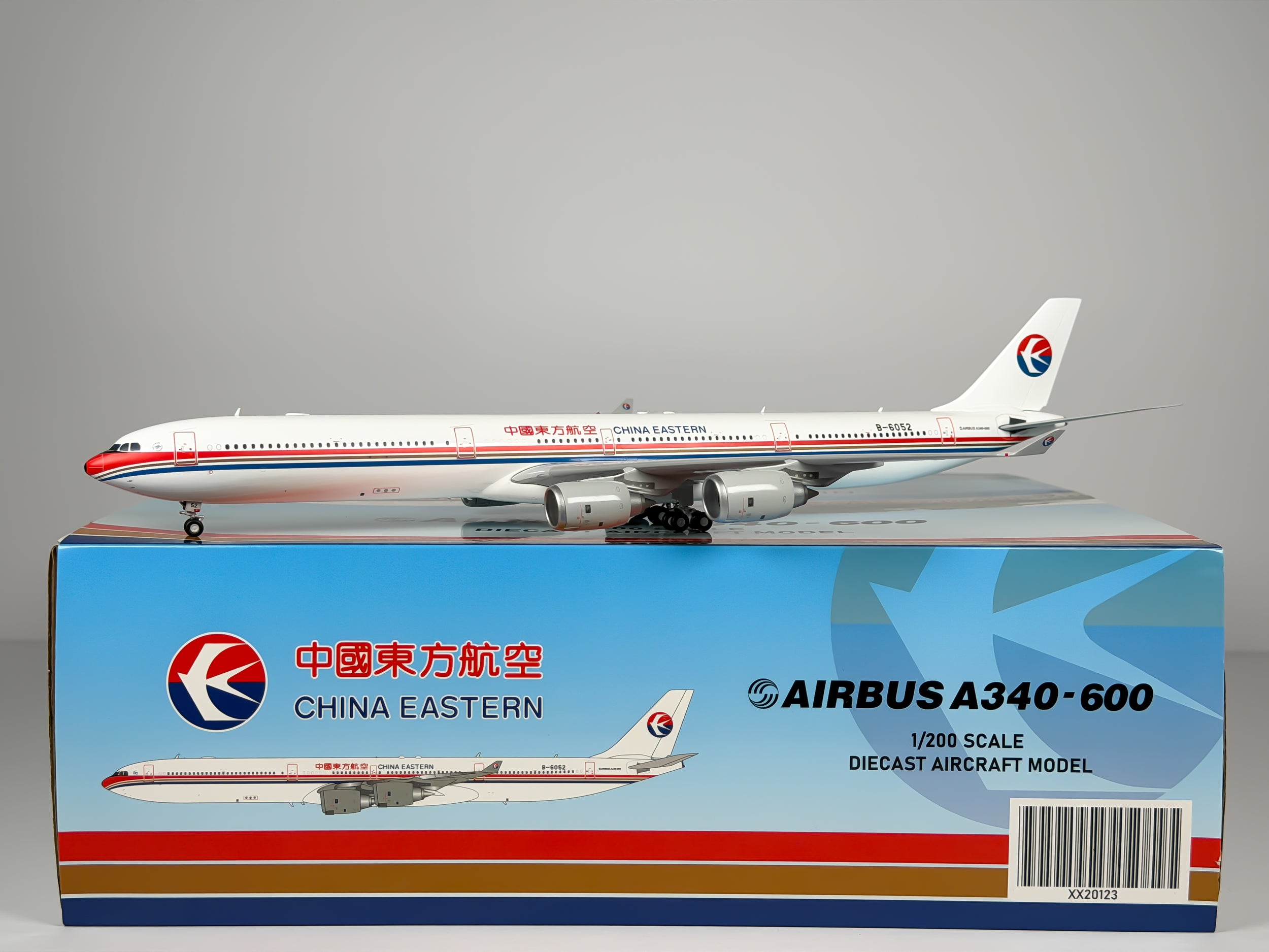 China Eastern Airlines Airbus A340-600 1:200 JC Wings B-6052 (XX20123)
