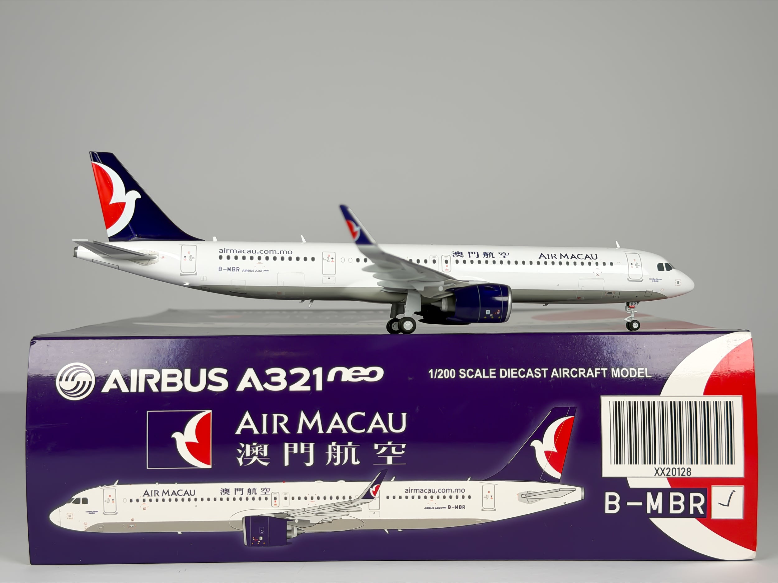 Air Macau Airbus A321neo 1:200 JC Wings B-MBR (XX20128)