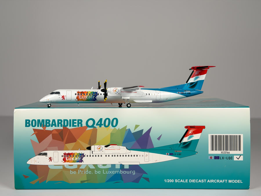 Luxair De Havilland Q400 1:200 JC Wings LX-LQC (XX20166)