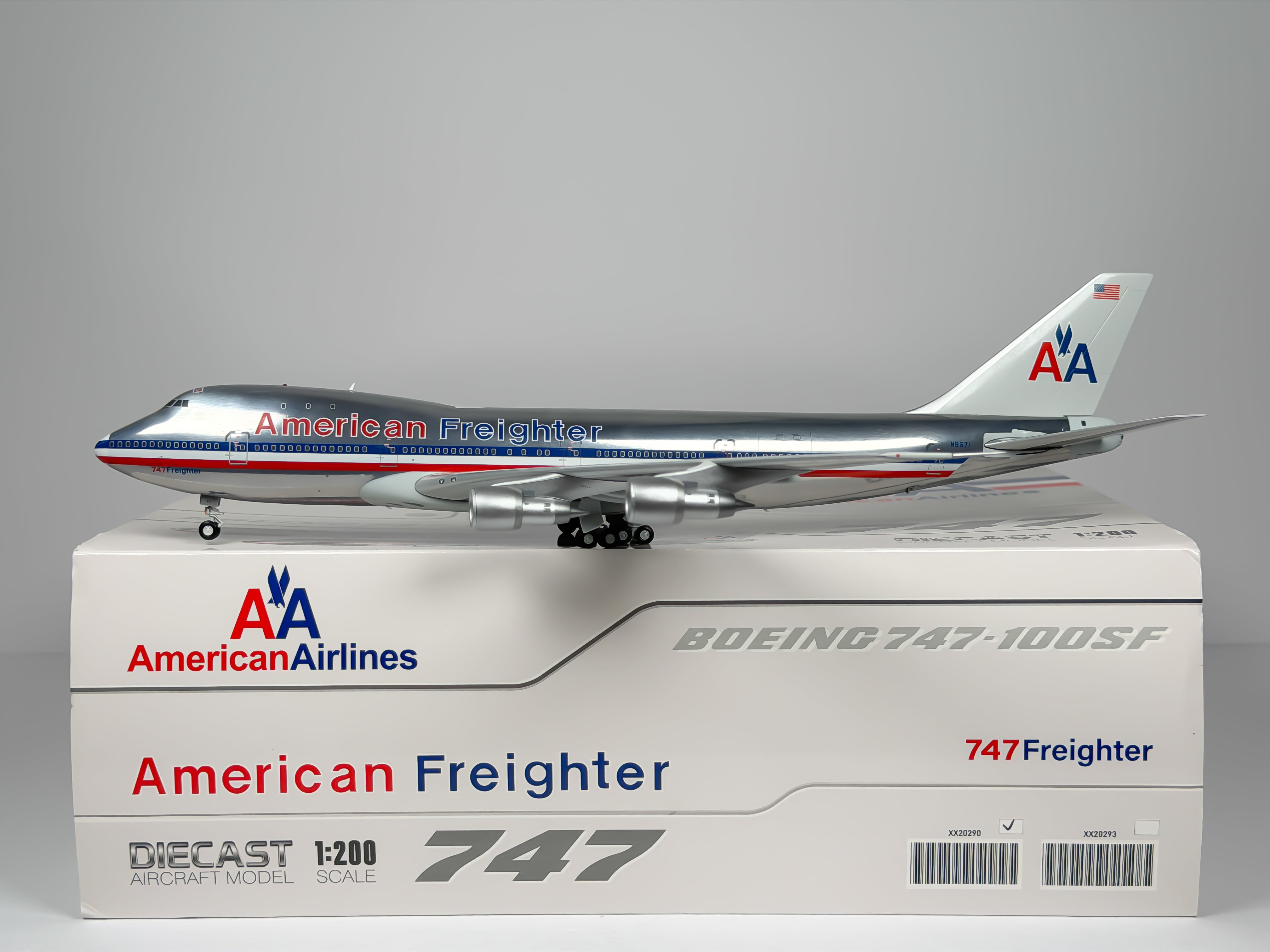 American Freighter Boeing 747-100F 1:200 JC Wings N9671 (XX20290)
