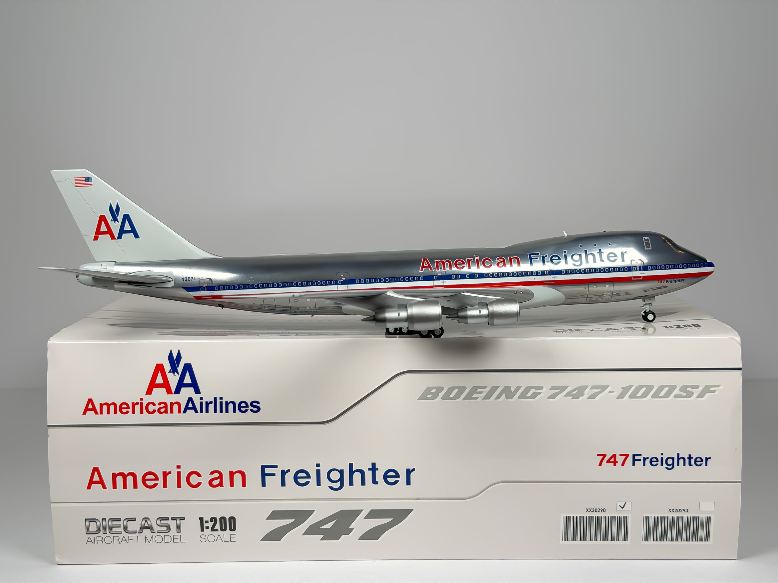 American Freighter Boeing 747-100F 1:200 JC Wings N9671 (XX20290)