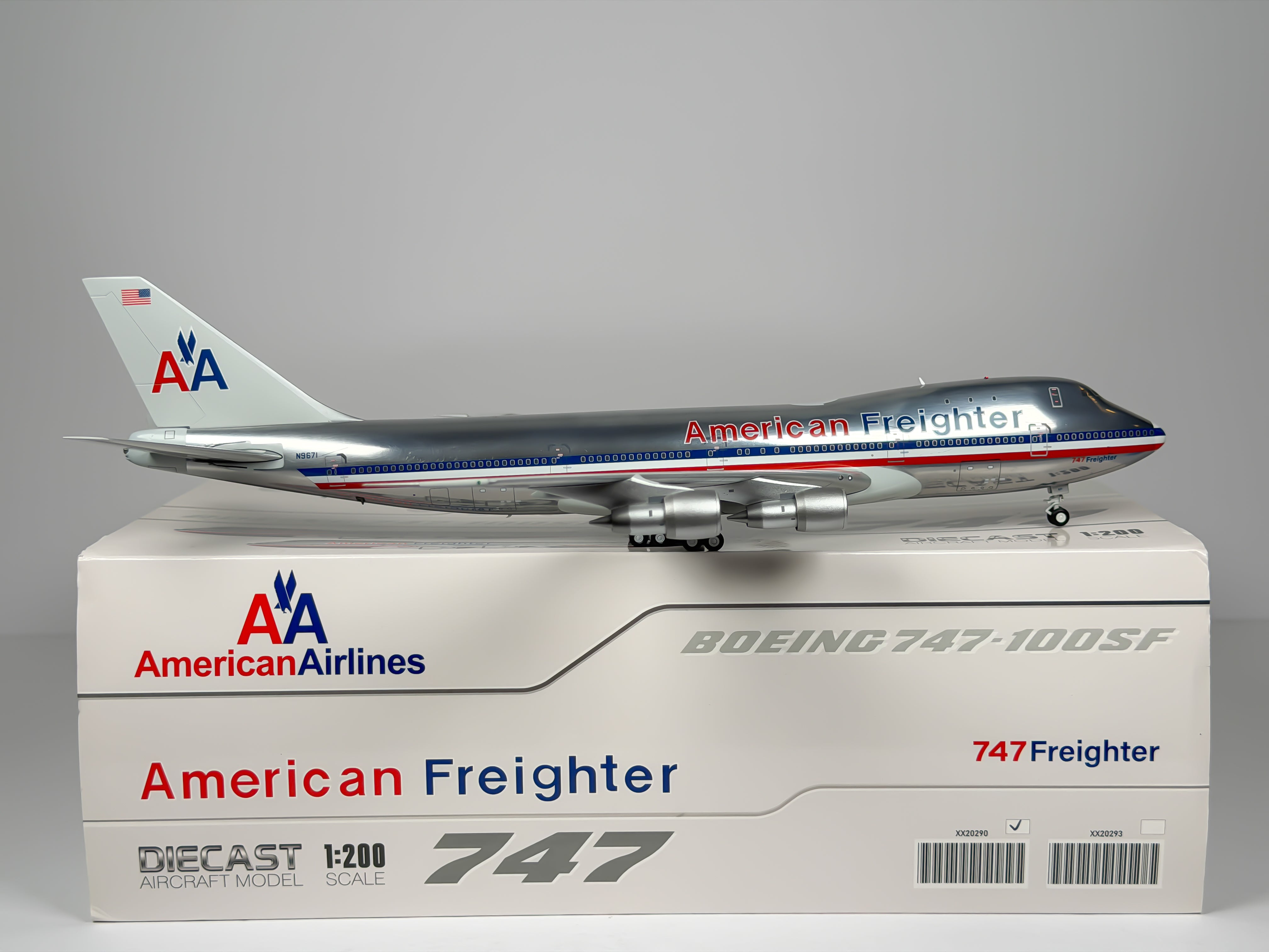 American Freighter Boeing 747-100F 1:200 JC Wings N9671 (XX20290)