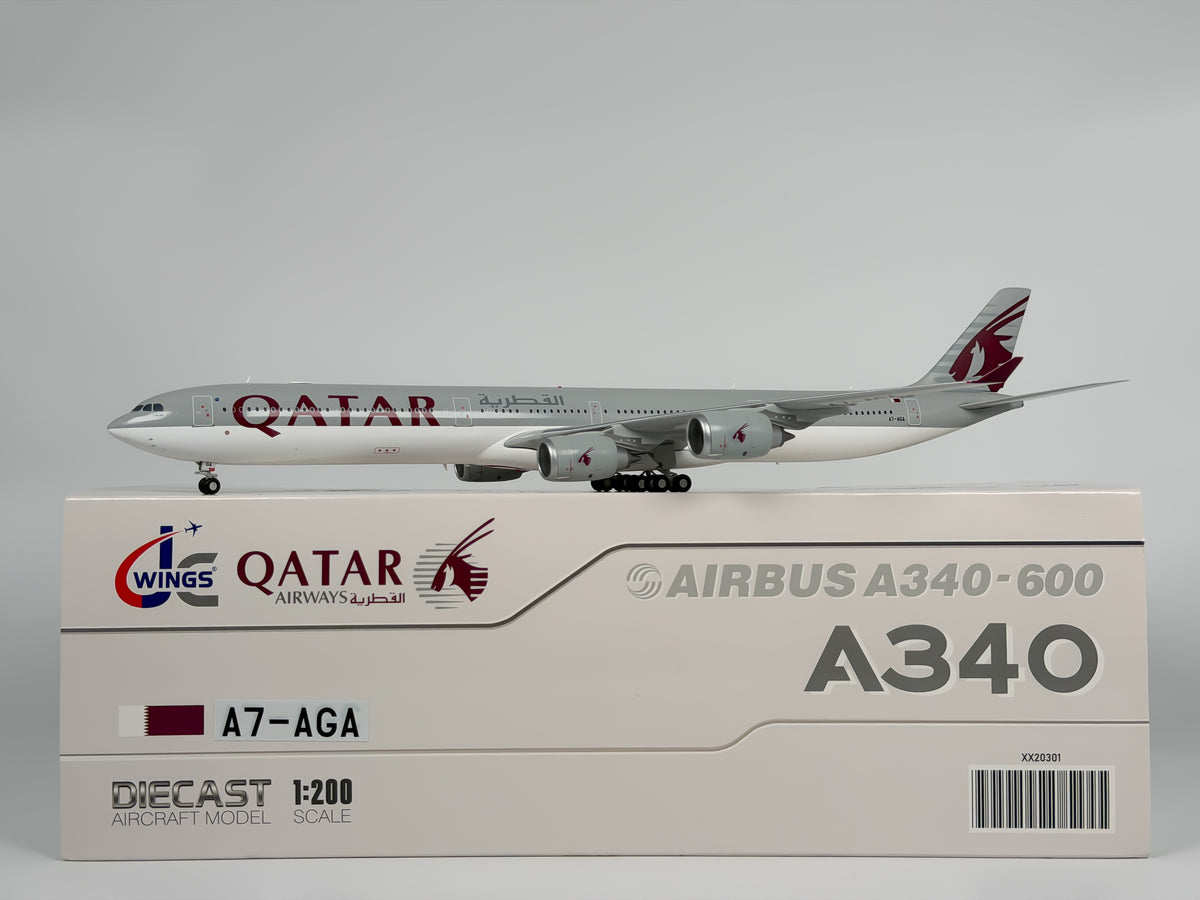 Qatar Airways Airbus A340-600 1:200 JC Wings A7-AGA (XX20301)