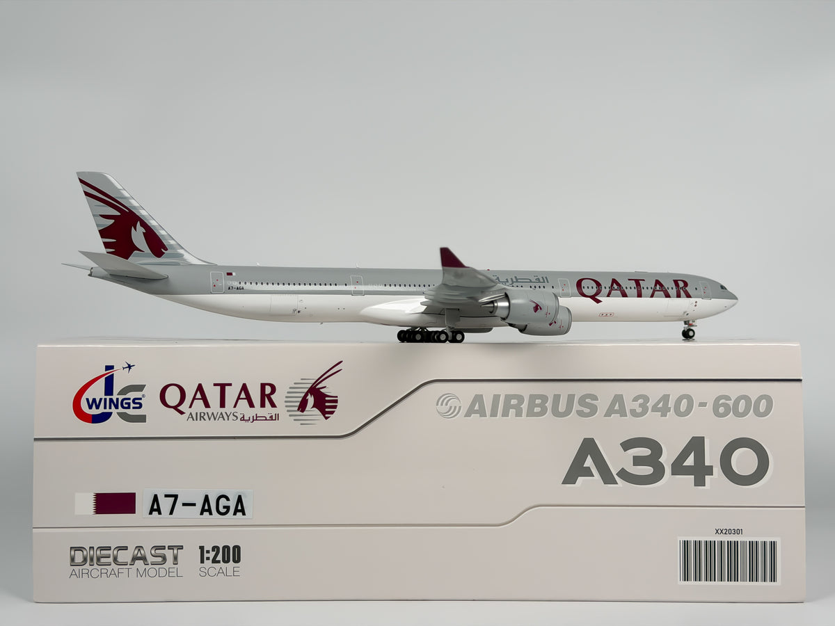 Qatar Airways Airbus A340-600 1:200 JC Wings A7-AGA (XX20301)