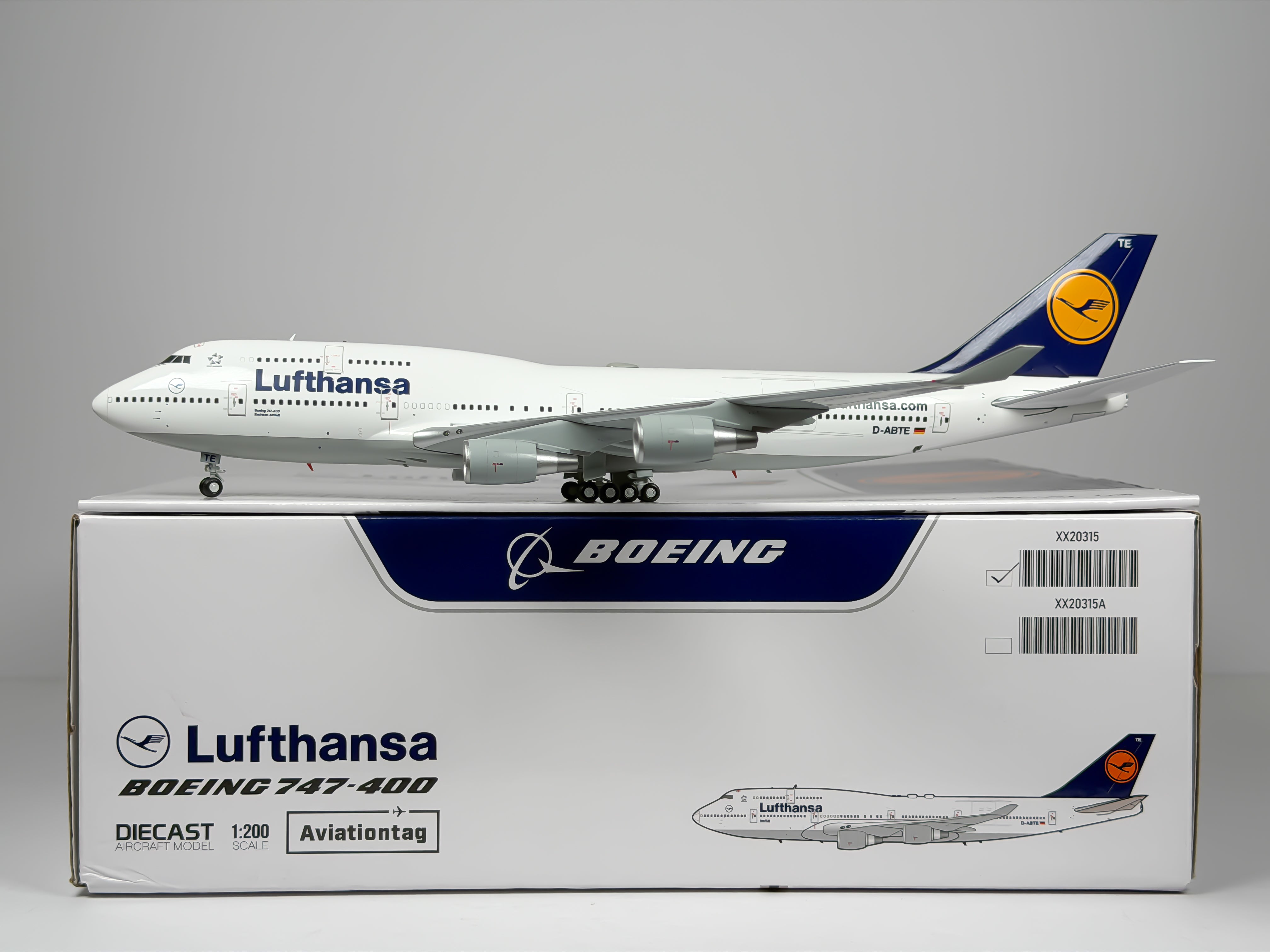Lufthansa Boeing 747-400M 1:200 JC Wings D-ABTE (XX20315)