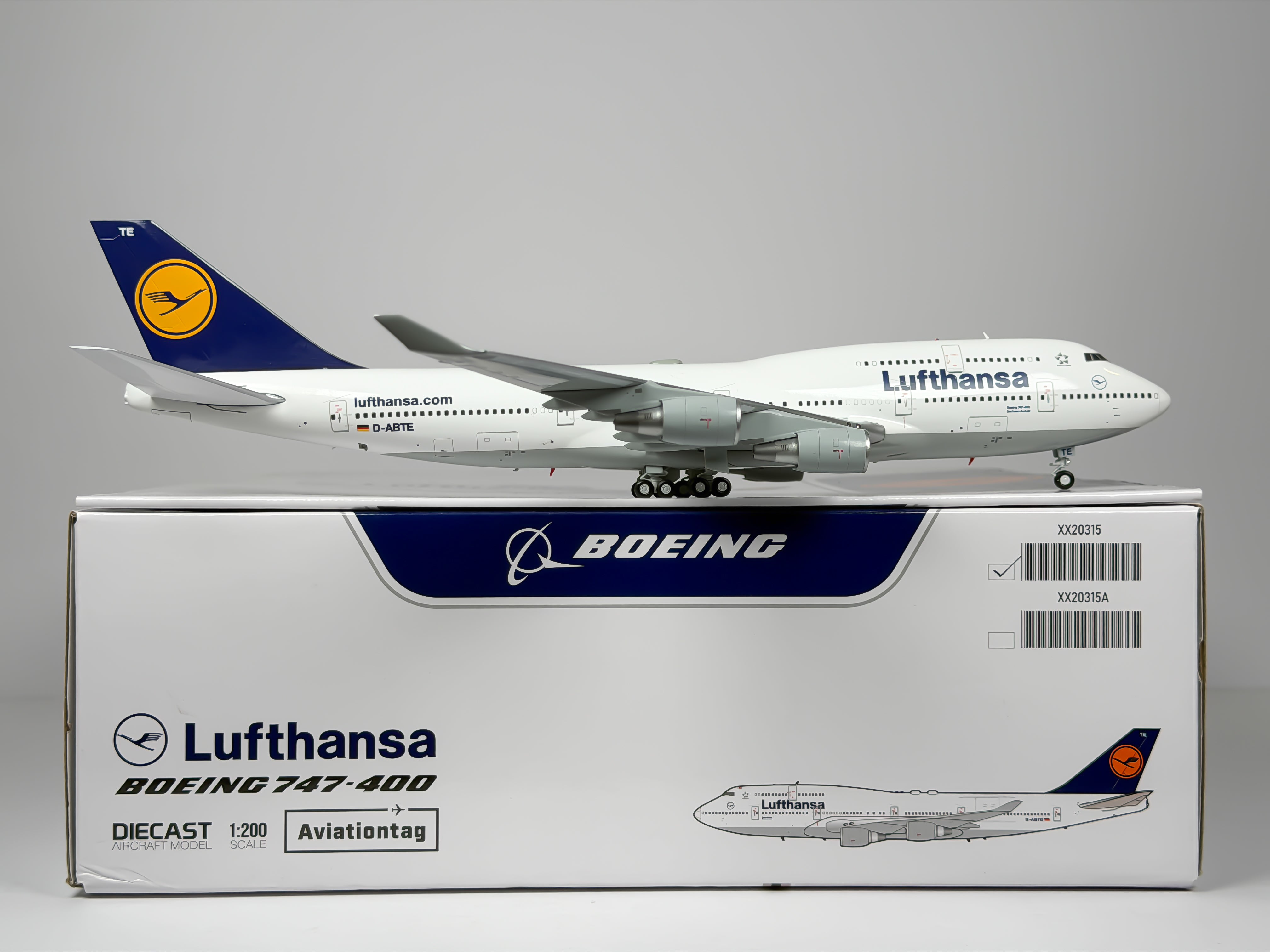 Lufthansa Boeing 747-400M 1:200 JC Wings D-ABTE (XX20315)