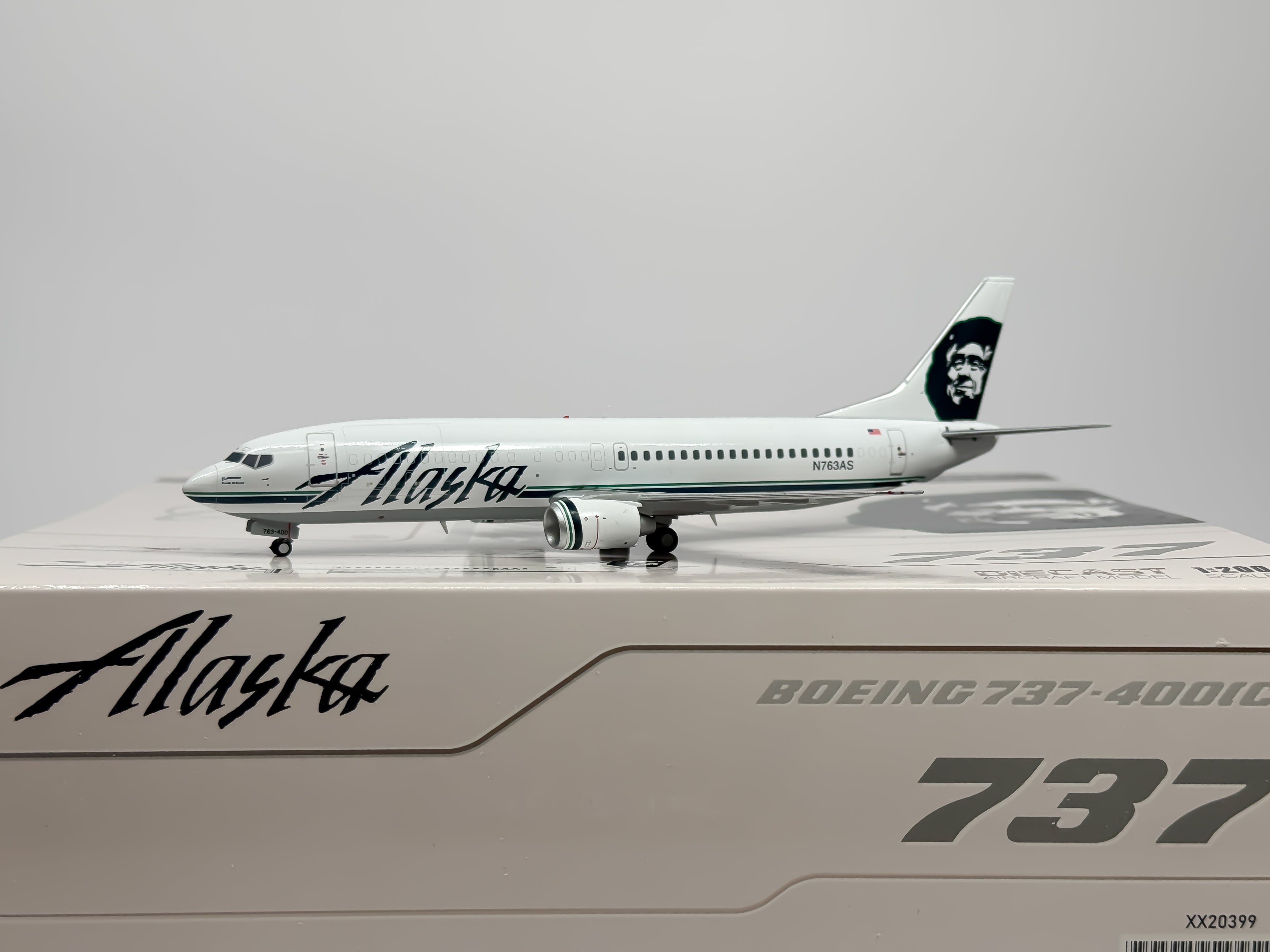 Alaska Airlines Boeing 737-400 1:200 JC Wings N763AS (XX20399)