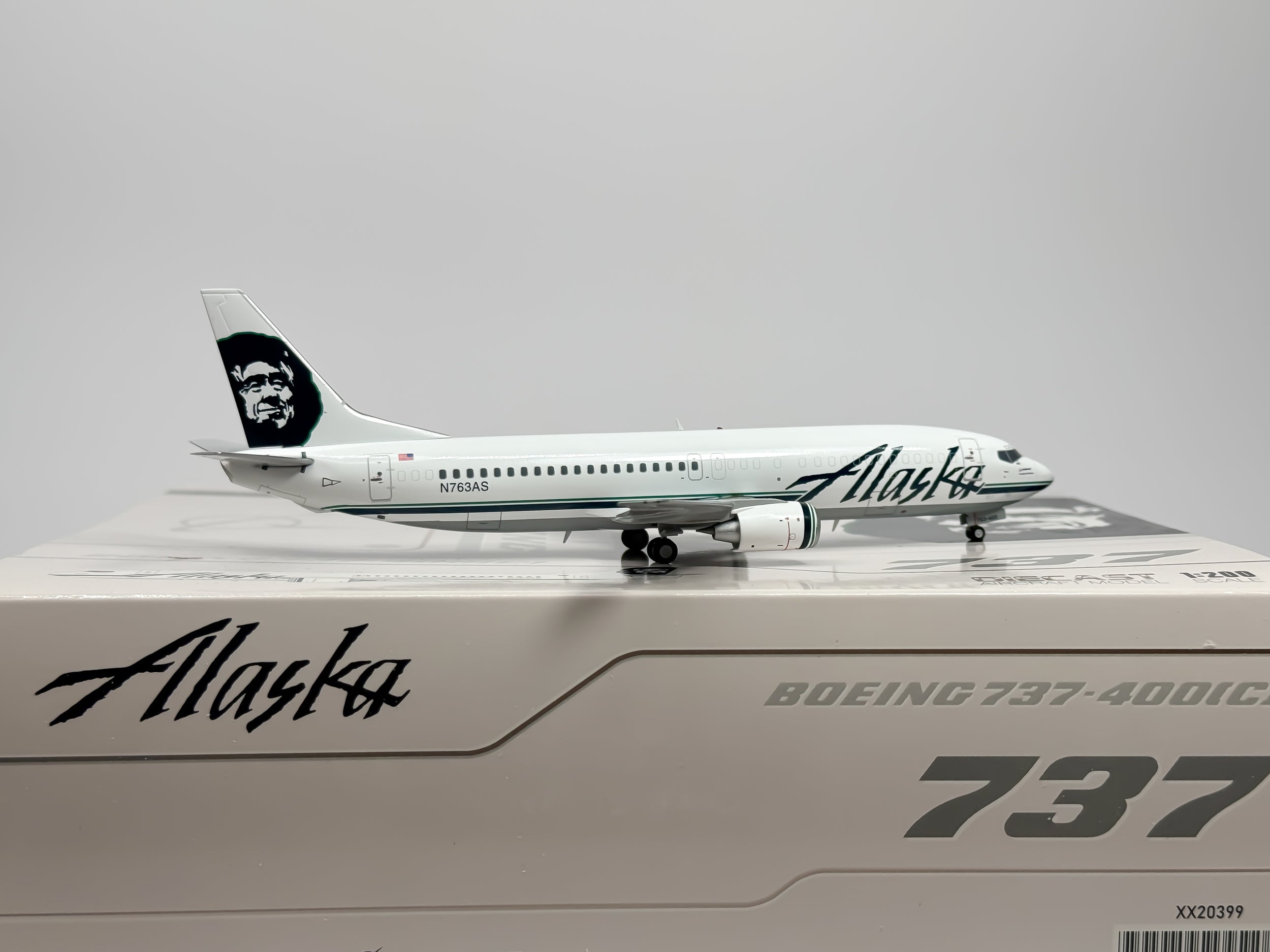 Alaska Airlines Boeing 737-400 1:200 JC Wings N763AS (XX20399)