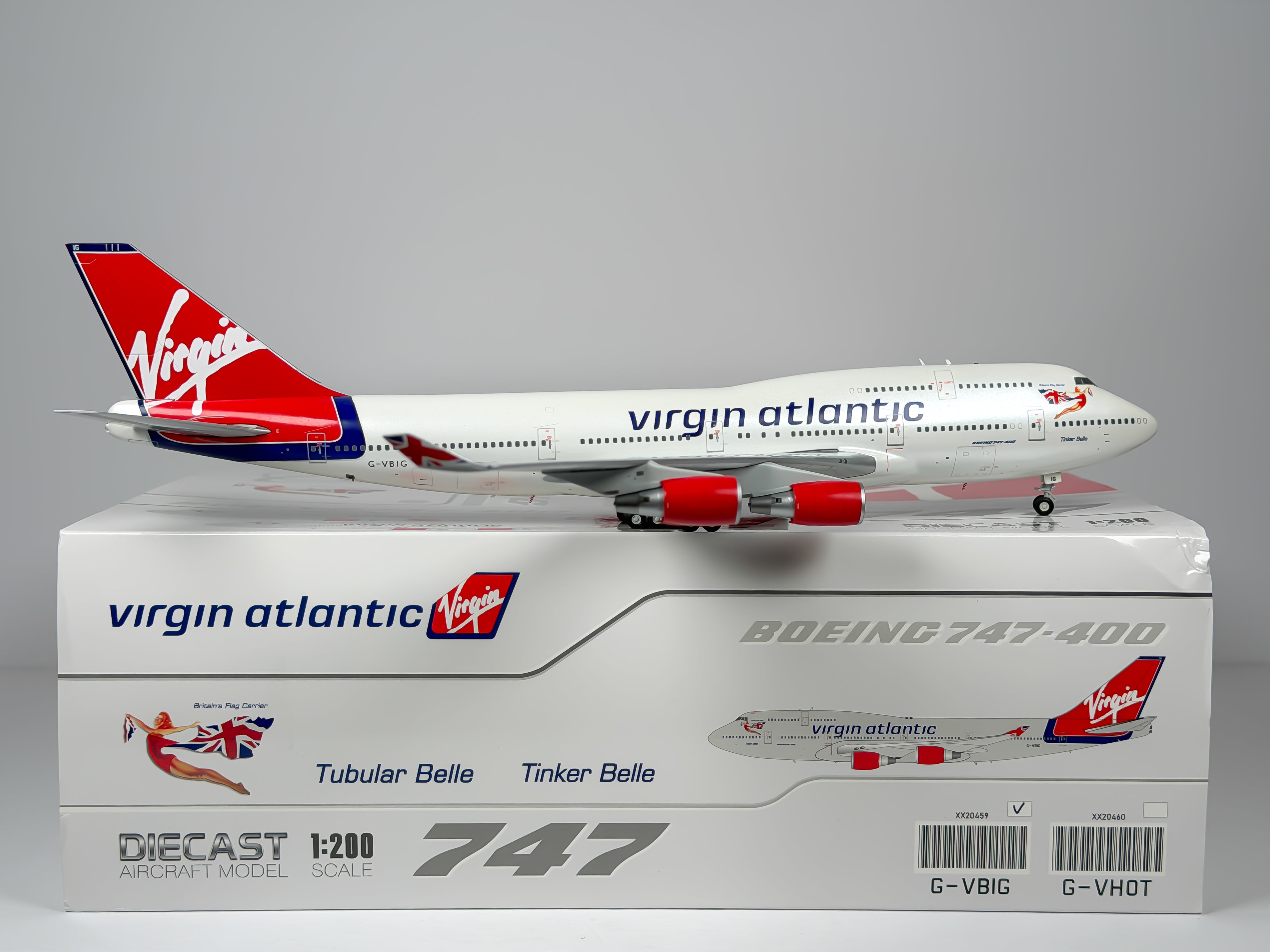 Virgin Atlantic Boeing 747-400 1:200 JC Wings G-VBIG (XX20459)