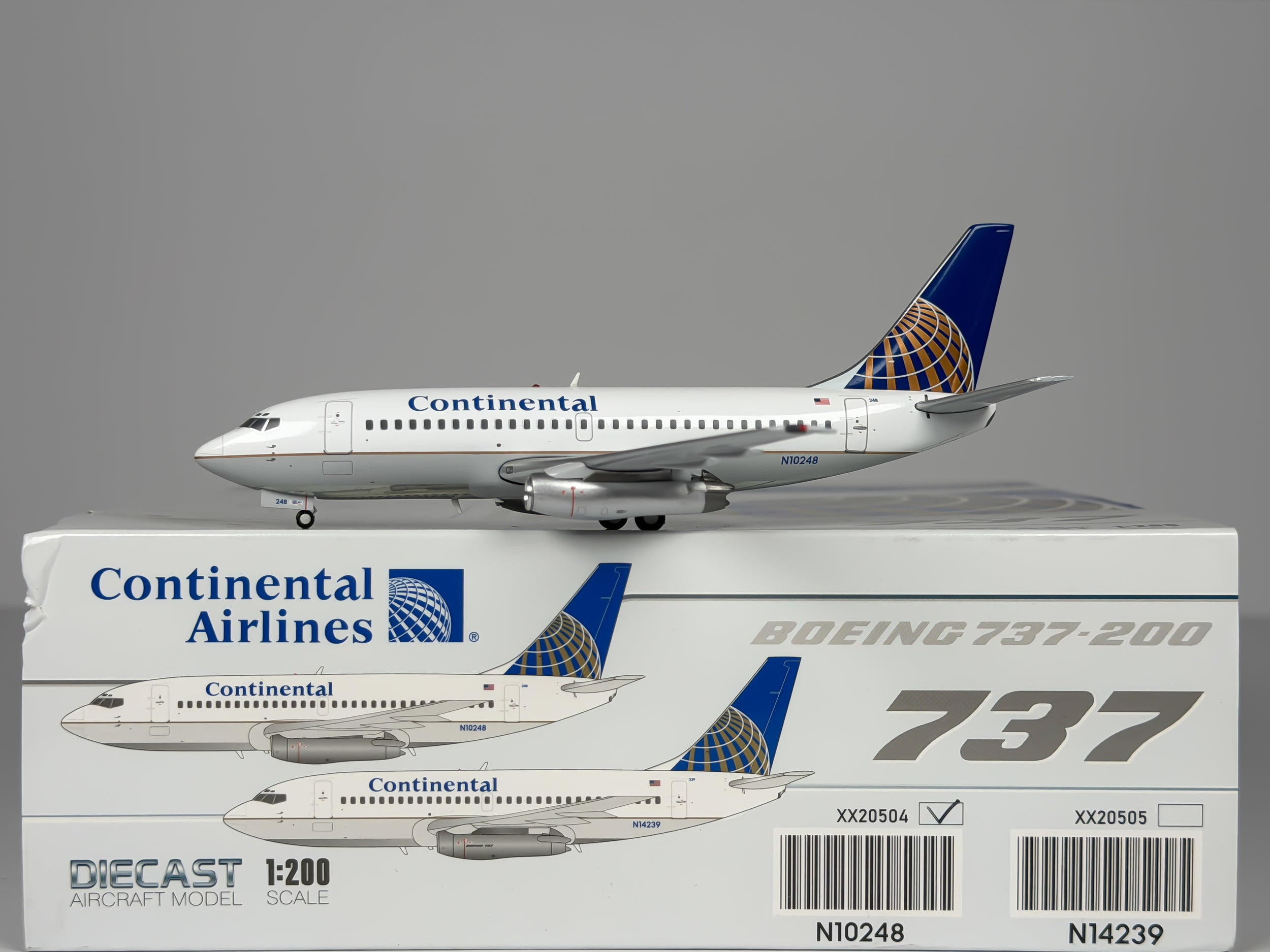 Continental Airlines Boeing 737-200 1:200 JC Wings N10248 (XX20504)