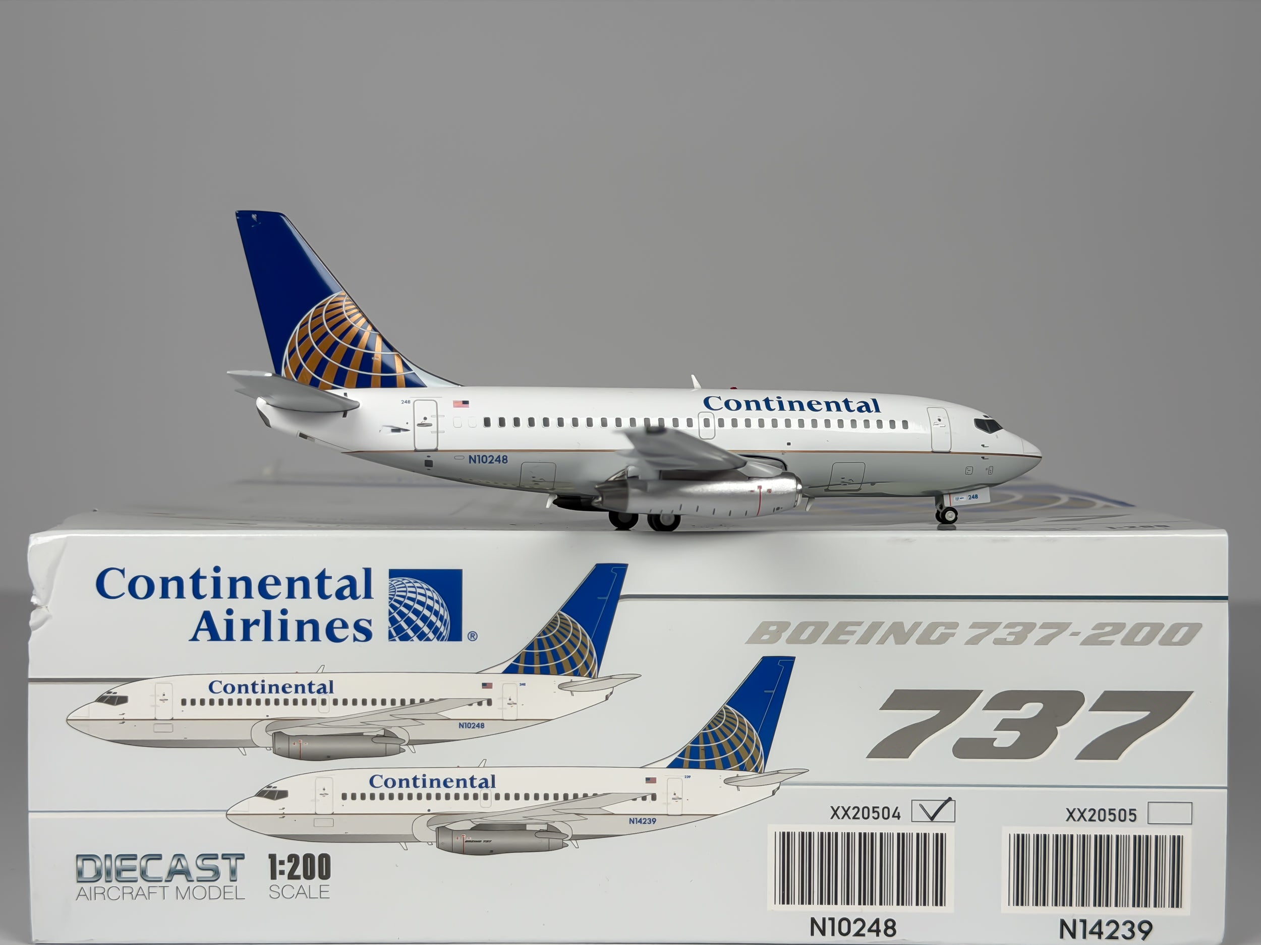 Continental Airlines Boeing 737-200 1:200 JC Wings N10248 (XX20504)
