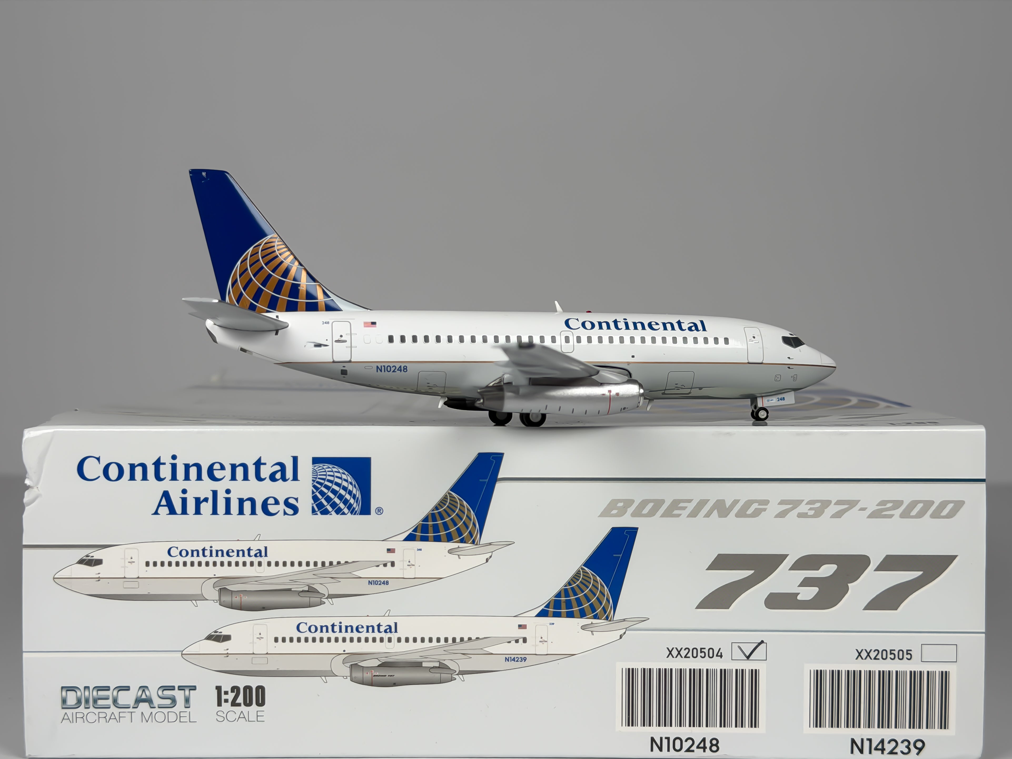 Continental Airlines Boeing 737-200 1:200 JC Wings N10248 (XX20504)