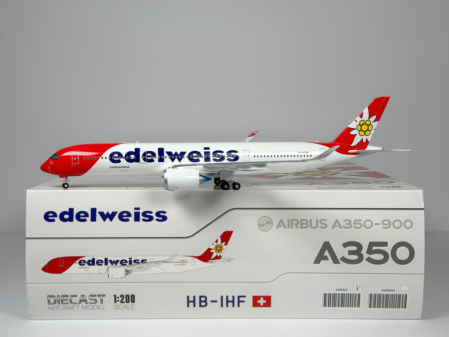 Edelweiss Air Airbus A350-900 1:200 JC Wings HB-IHF (XX20569)
